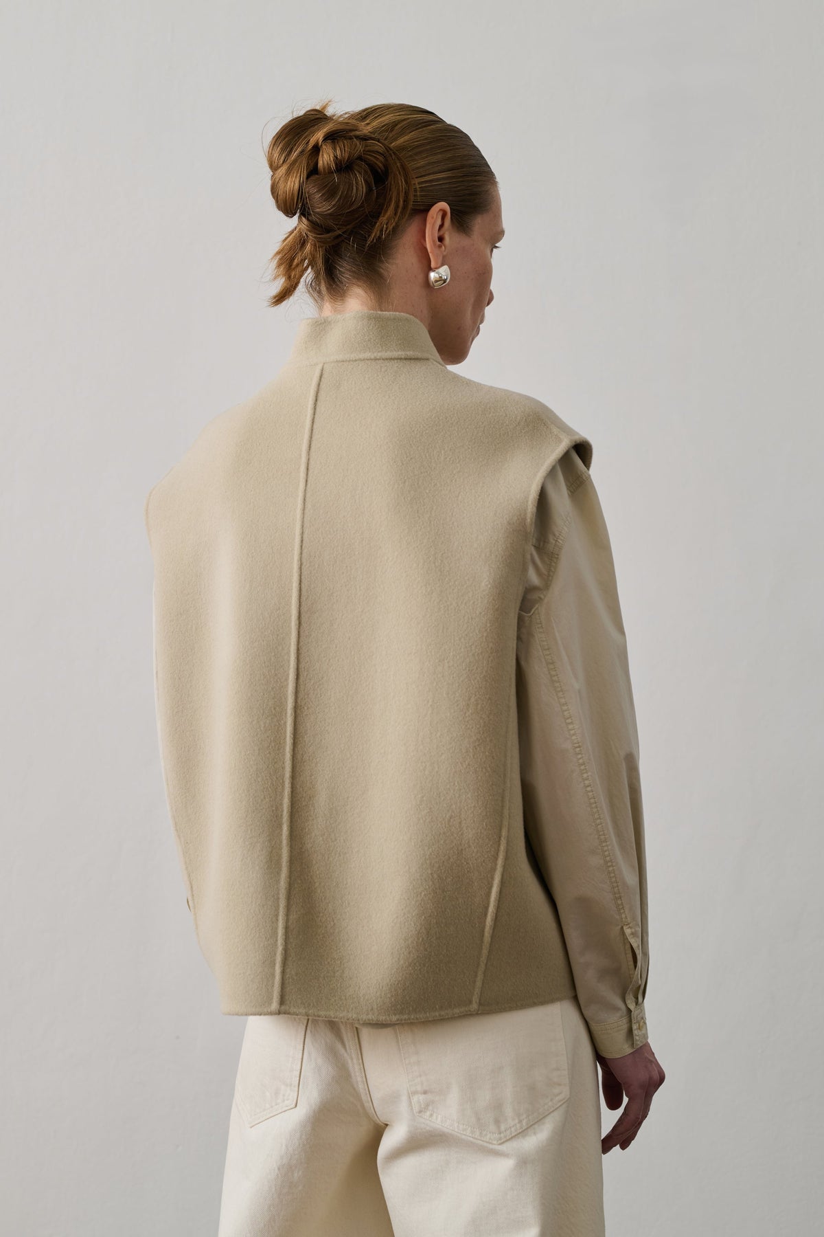 Blouson en laine double face