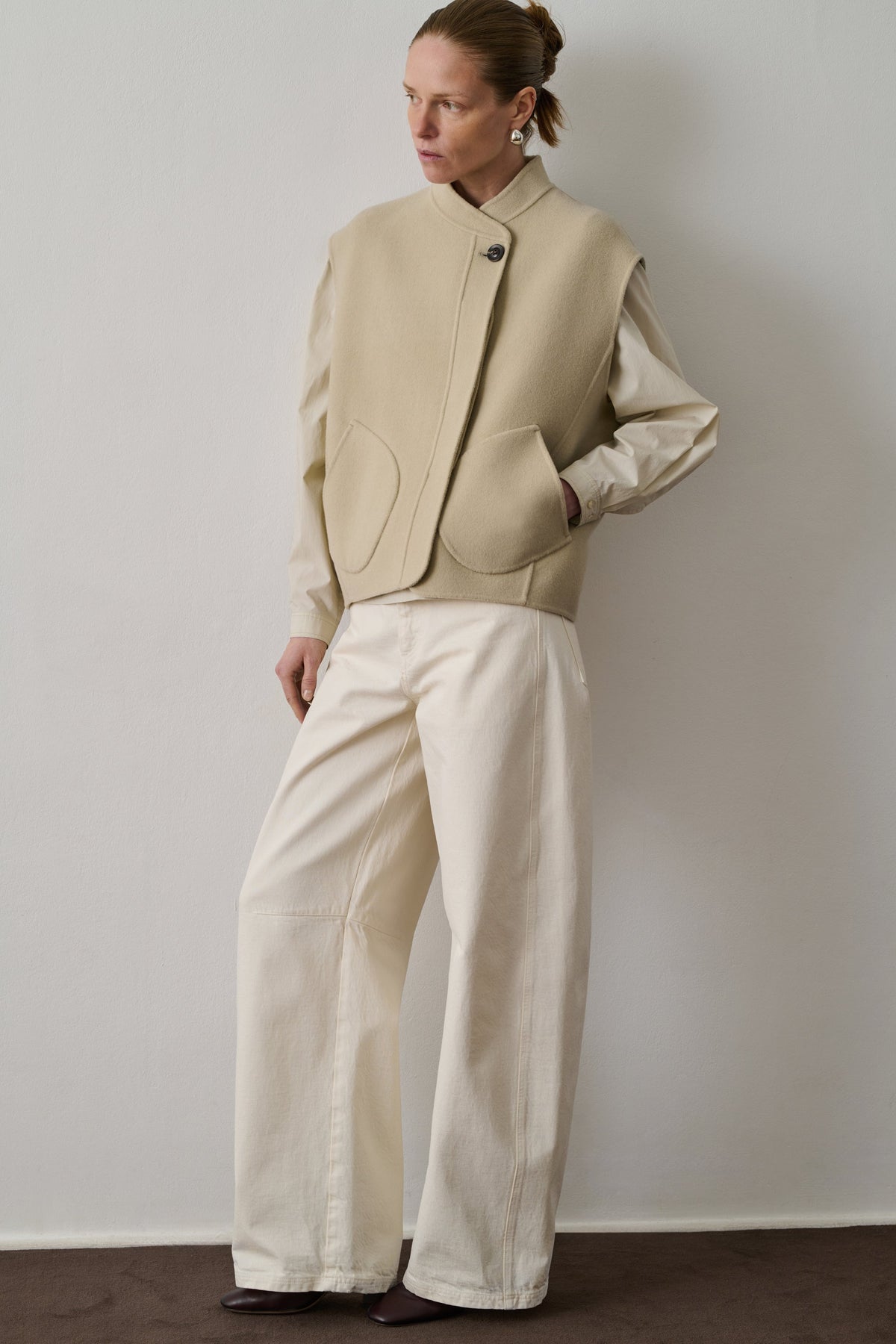 Blouson en laine double face