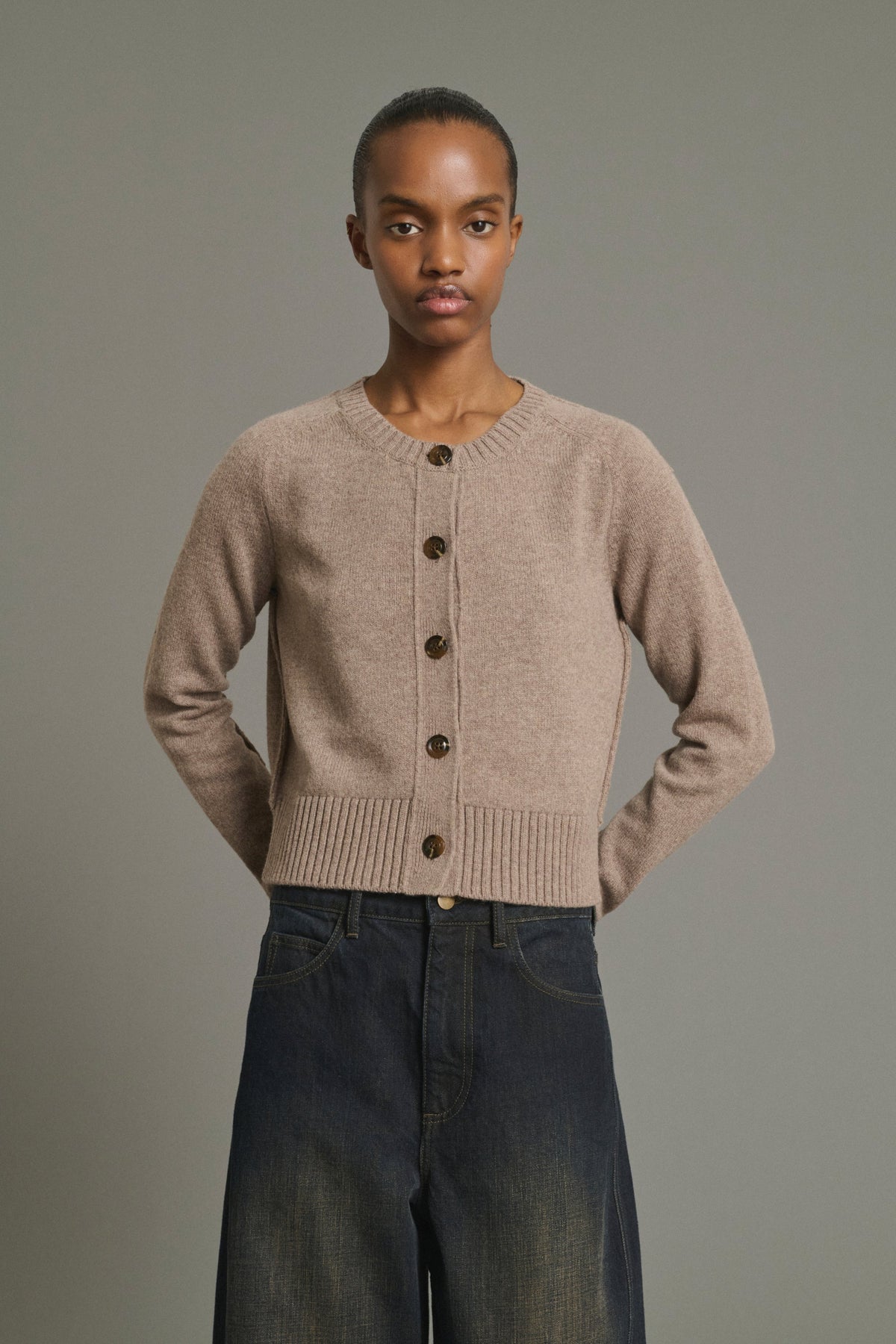 Cardigan en laine mérinos
