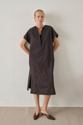 Robe avec débardeur en popeline