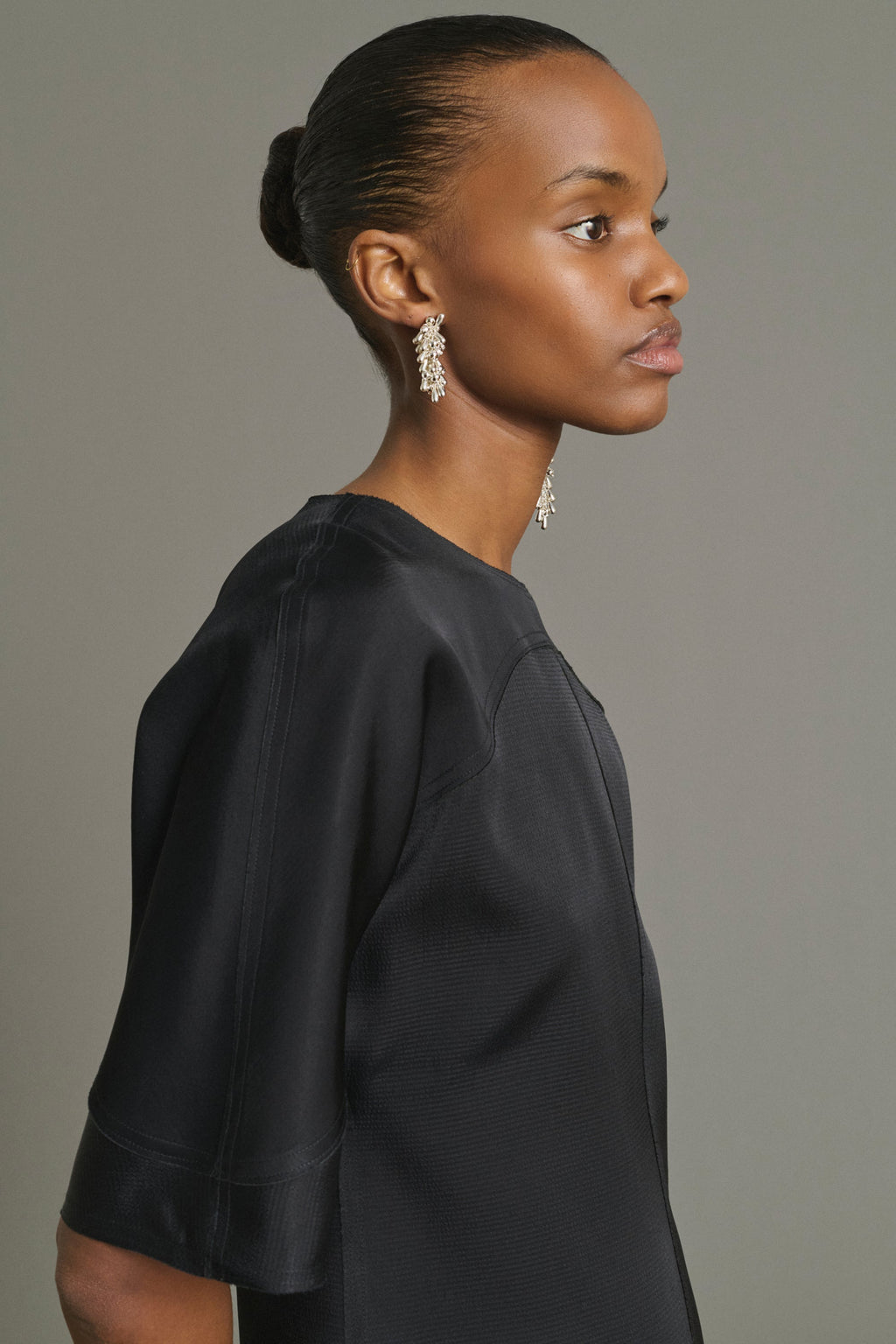 Haut en satin double face
