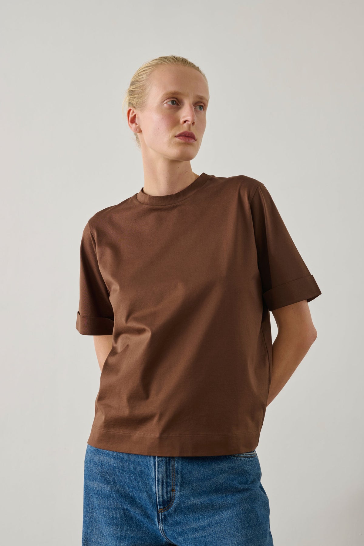 Tee-shirt col rond en coton
