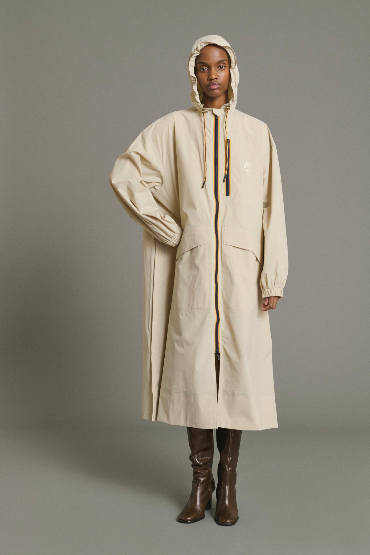 Trench en tissu technique déperlant