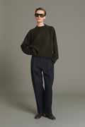 Pull boxy à poignets fendus
