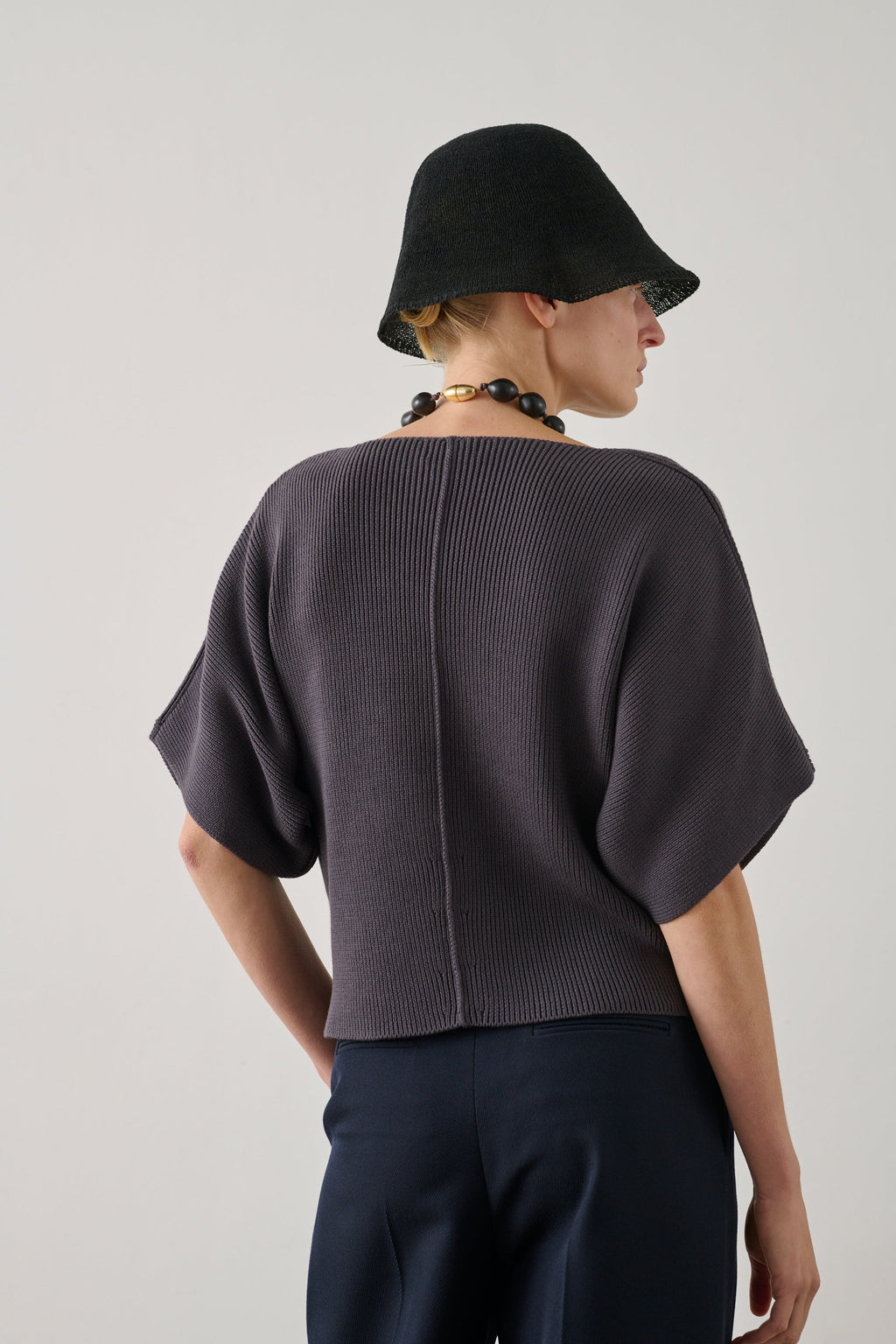 Pull asymétrique en coton