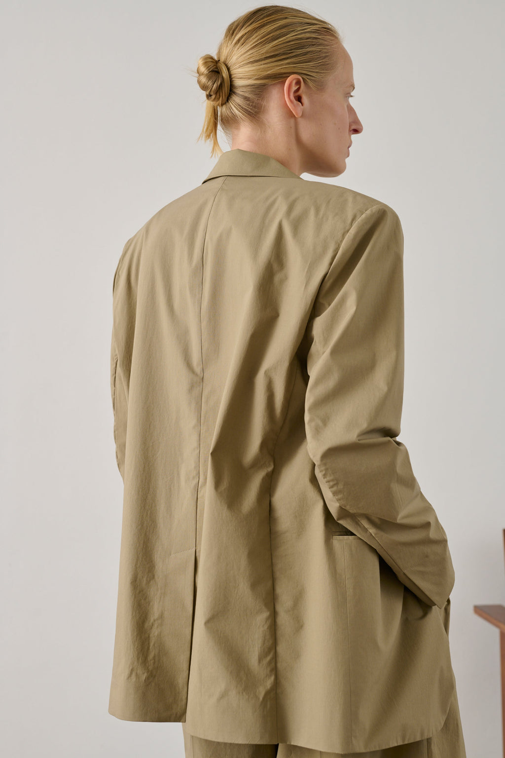 Veste de tailleur en popeline