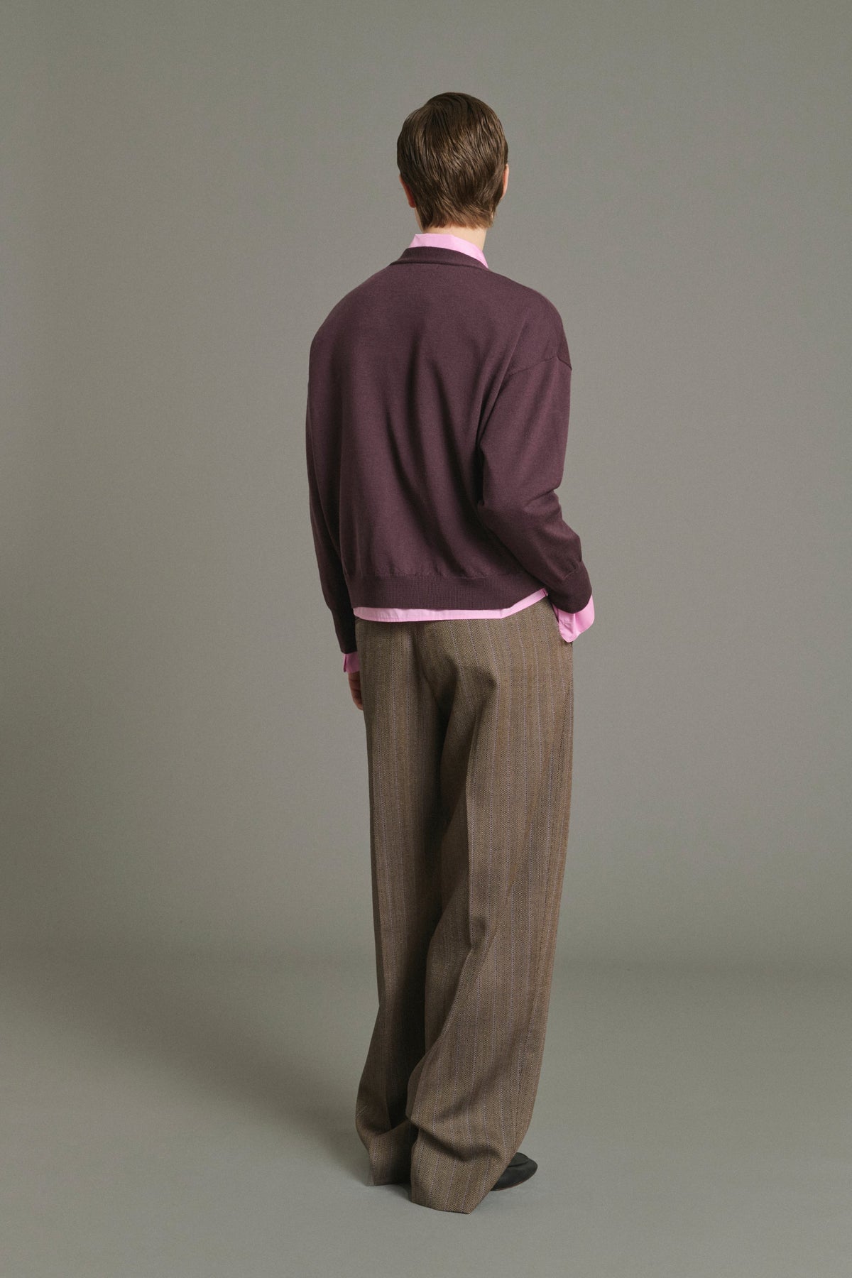 Cardigan fin en laine mérinos