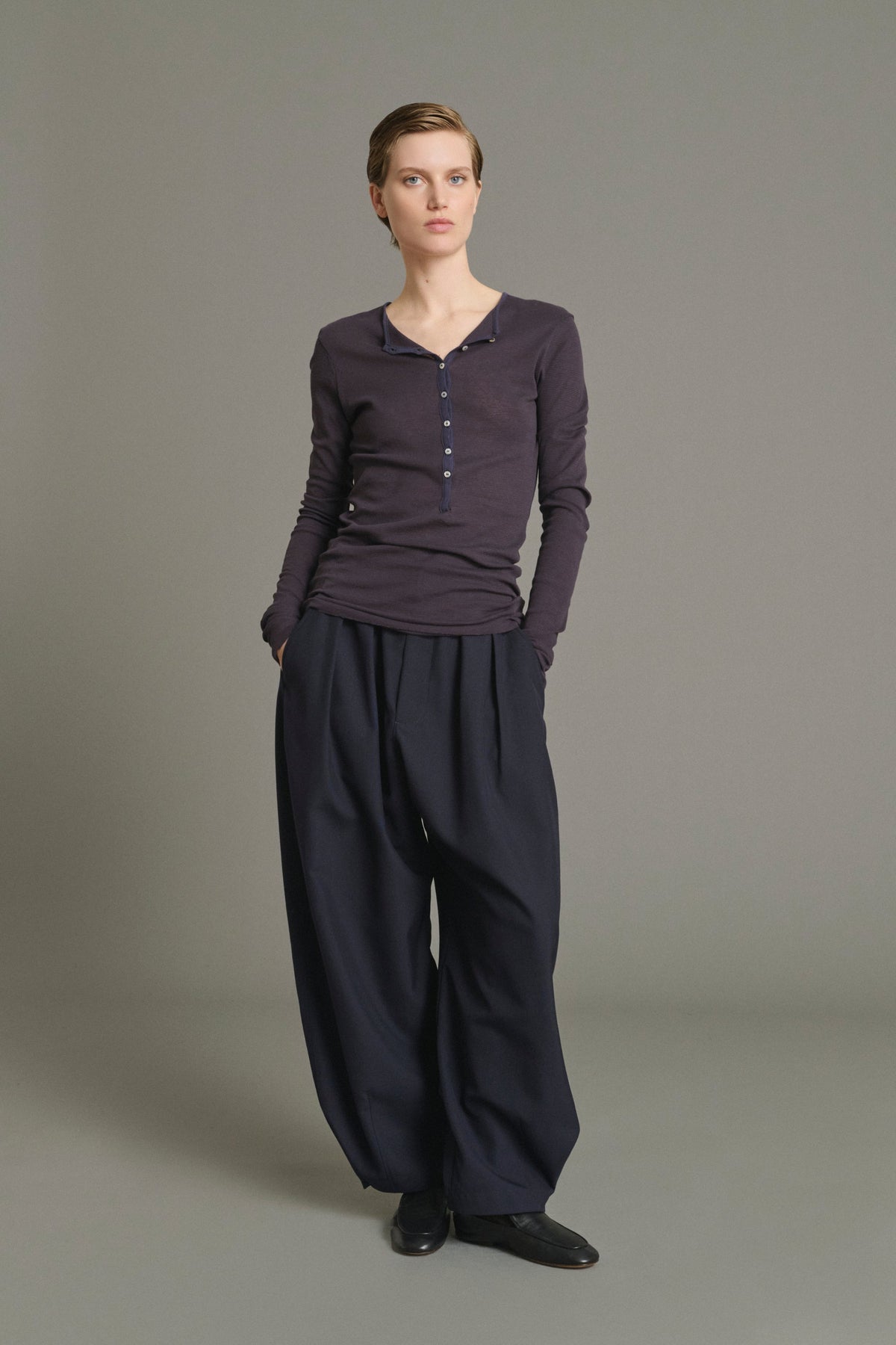 Tee-shirt manches longues en coton transparent
