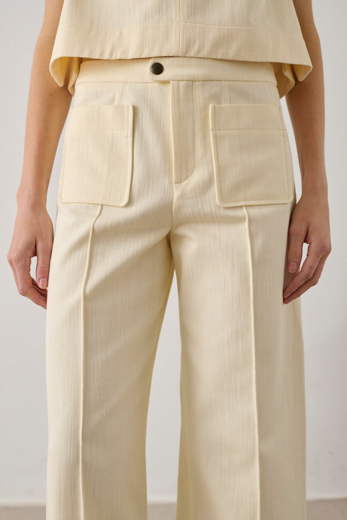 Pantalon en sergé de coton