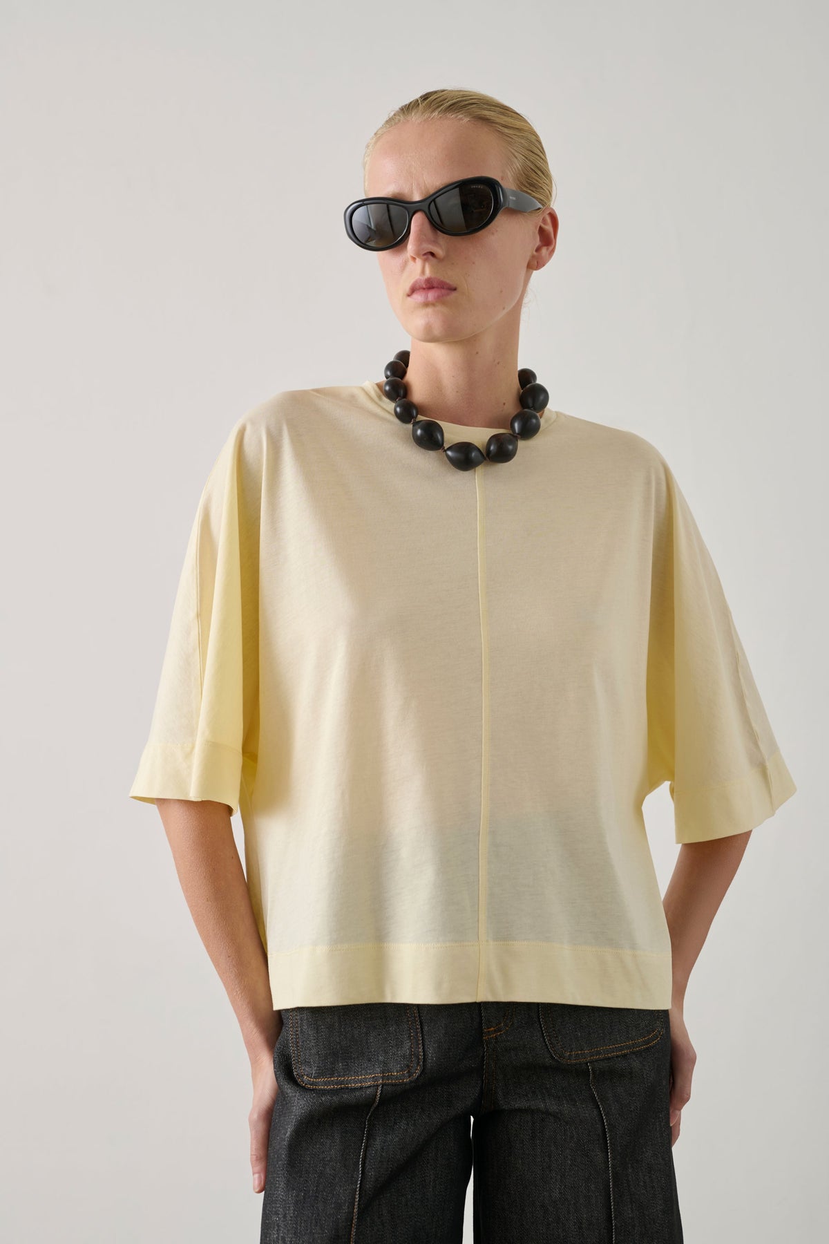 Tee-shirt manches mi-longues en coton