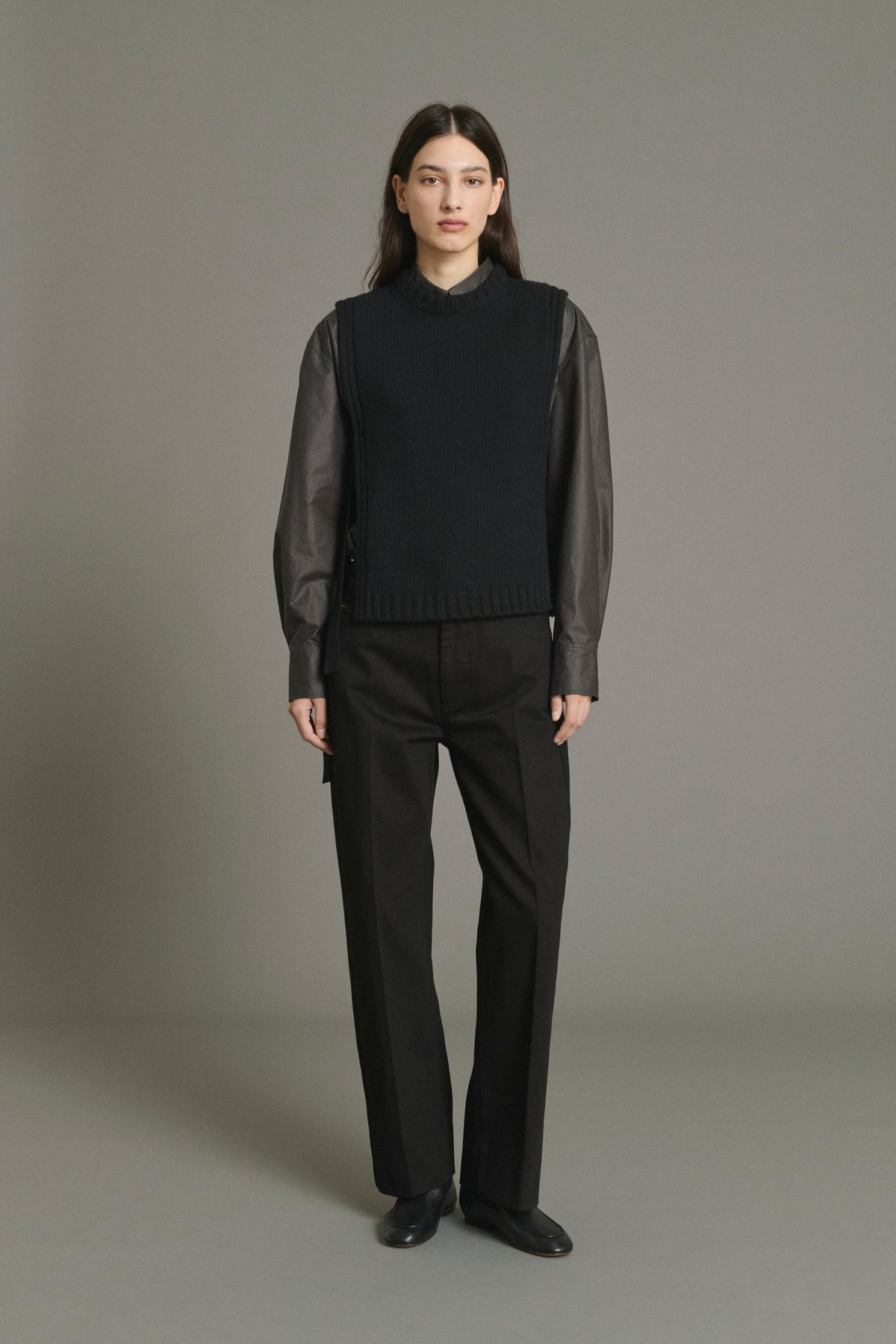 Plastron en laine compacte