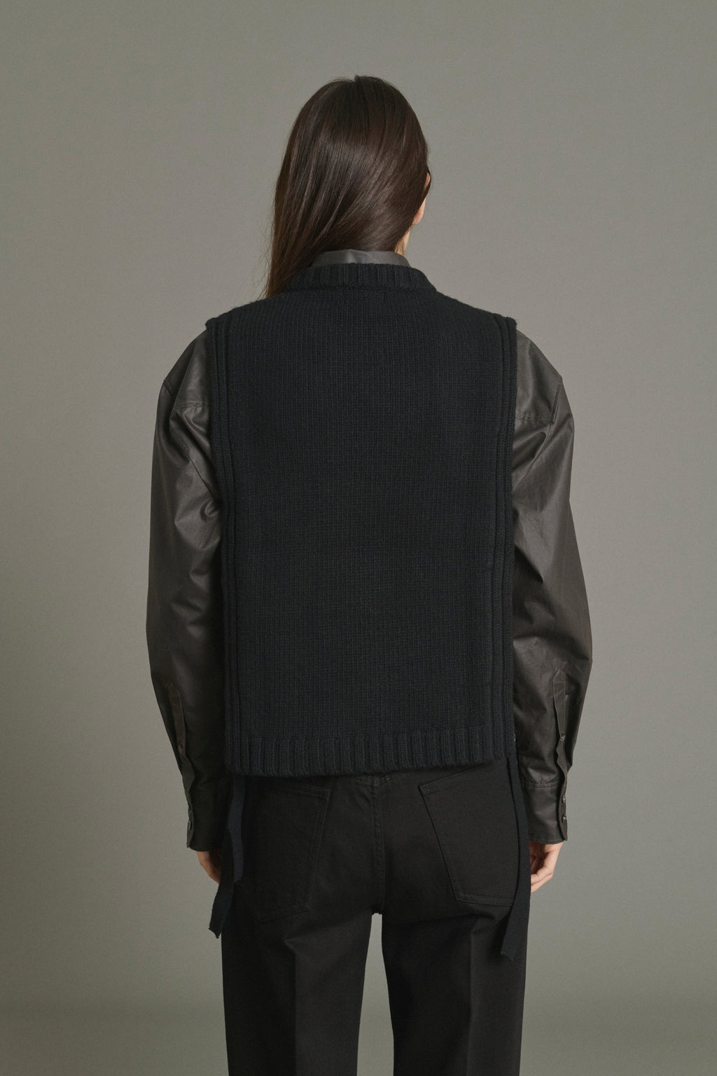 Plastron en laine compacte