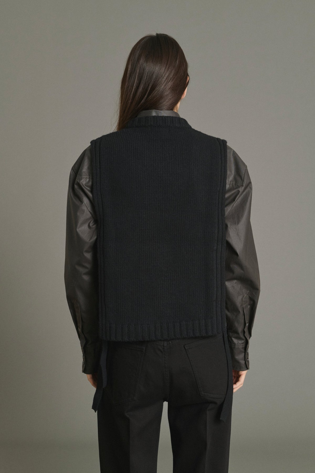 Plastron en laine compacte