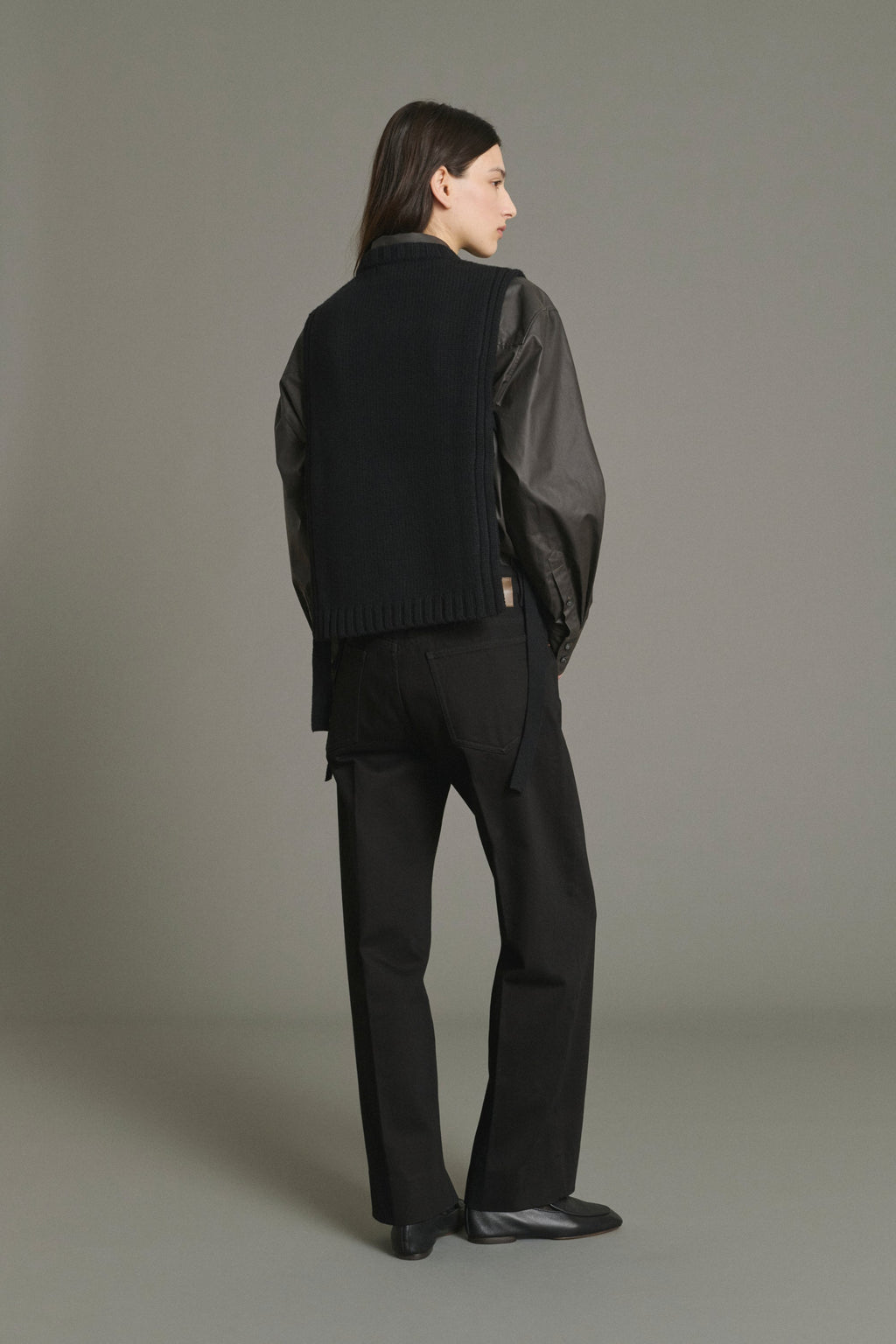 Pull col rond en laine