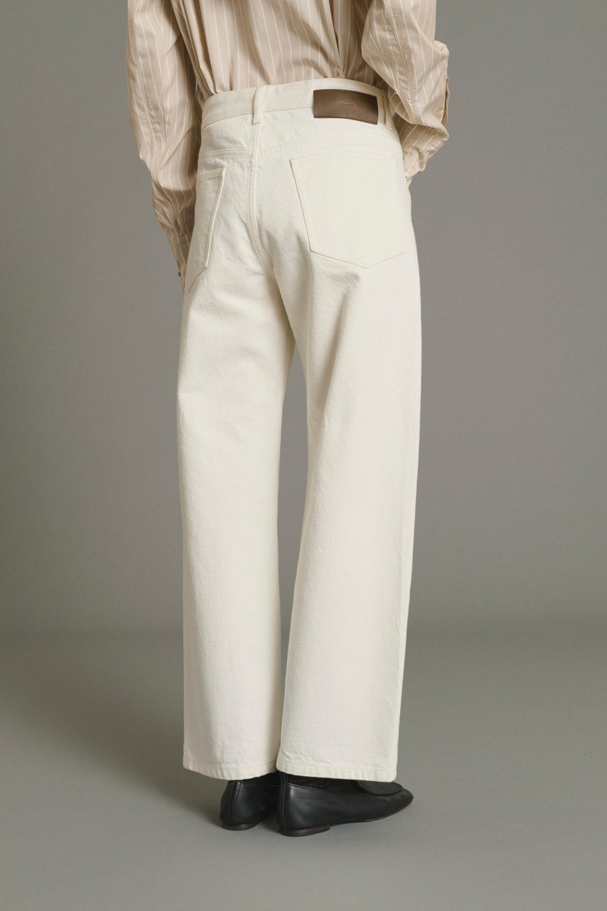 Jeans droit en toile brute