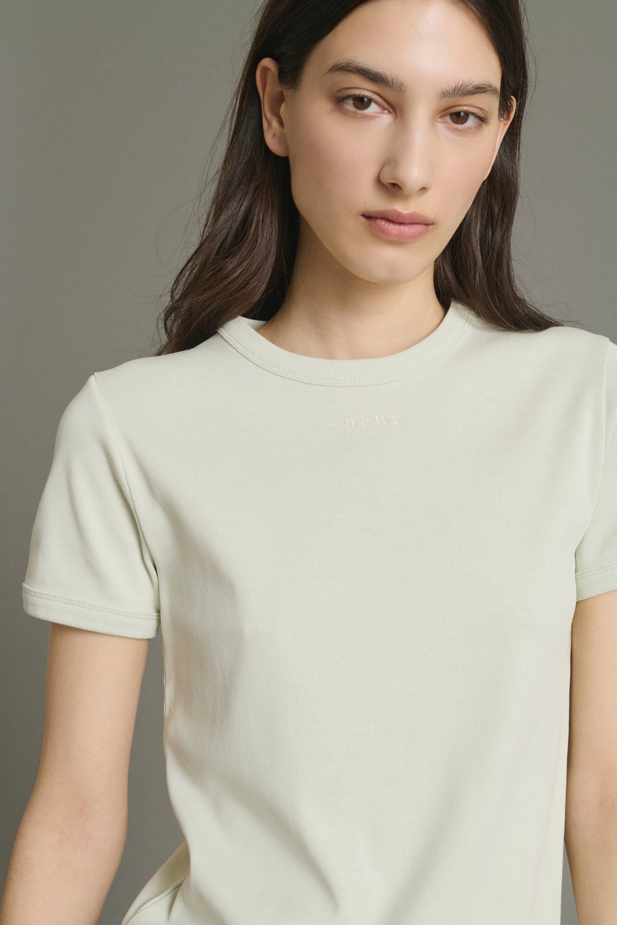 Tee-shirt brodé en coton