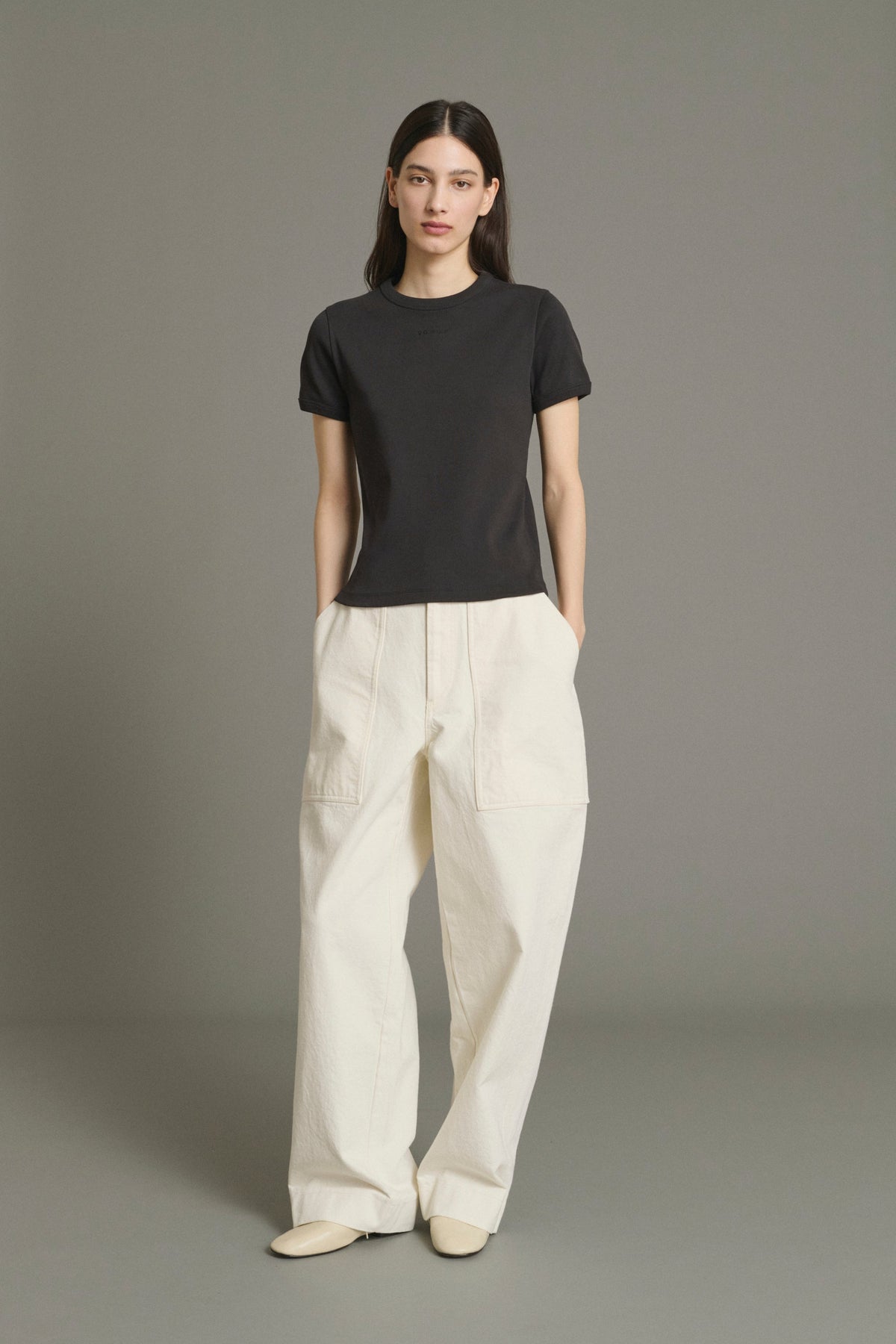 Tee-shirt brodé en coton