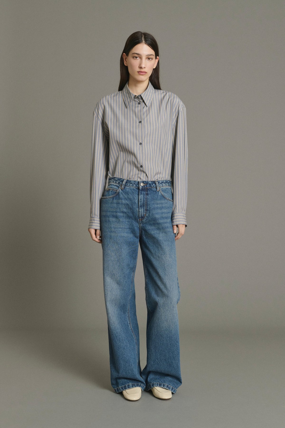 Jean droit en denim
