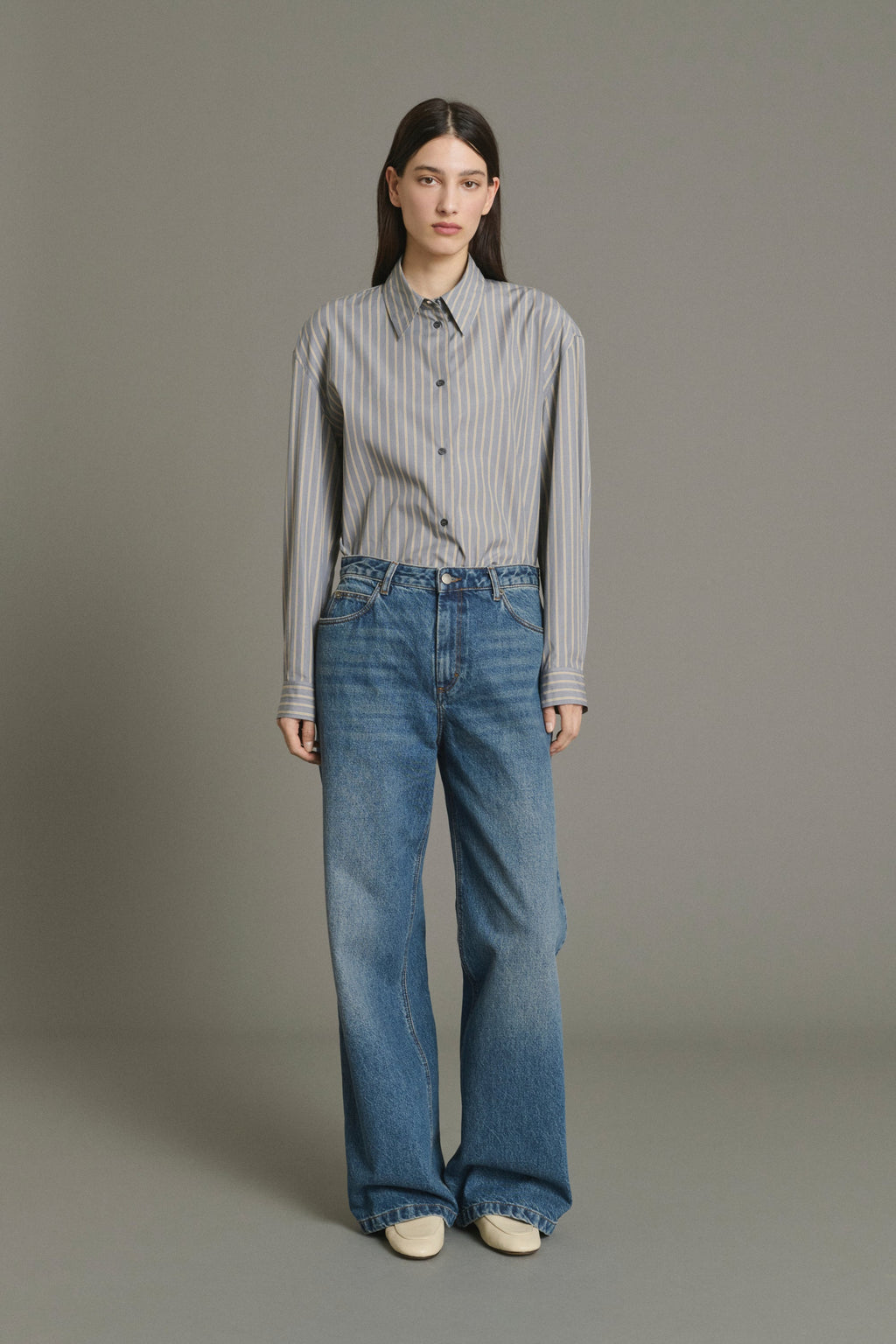 Jean droit en denim