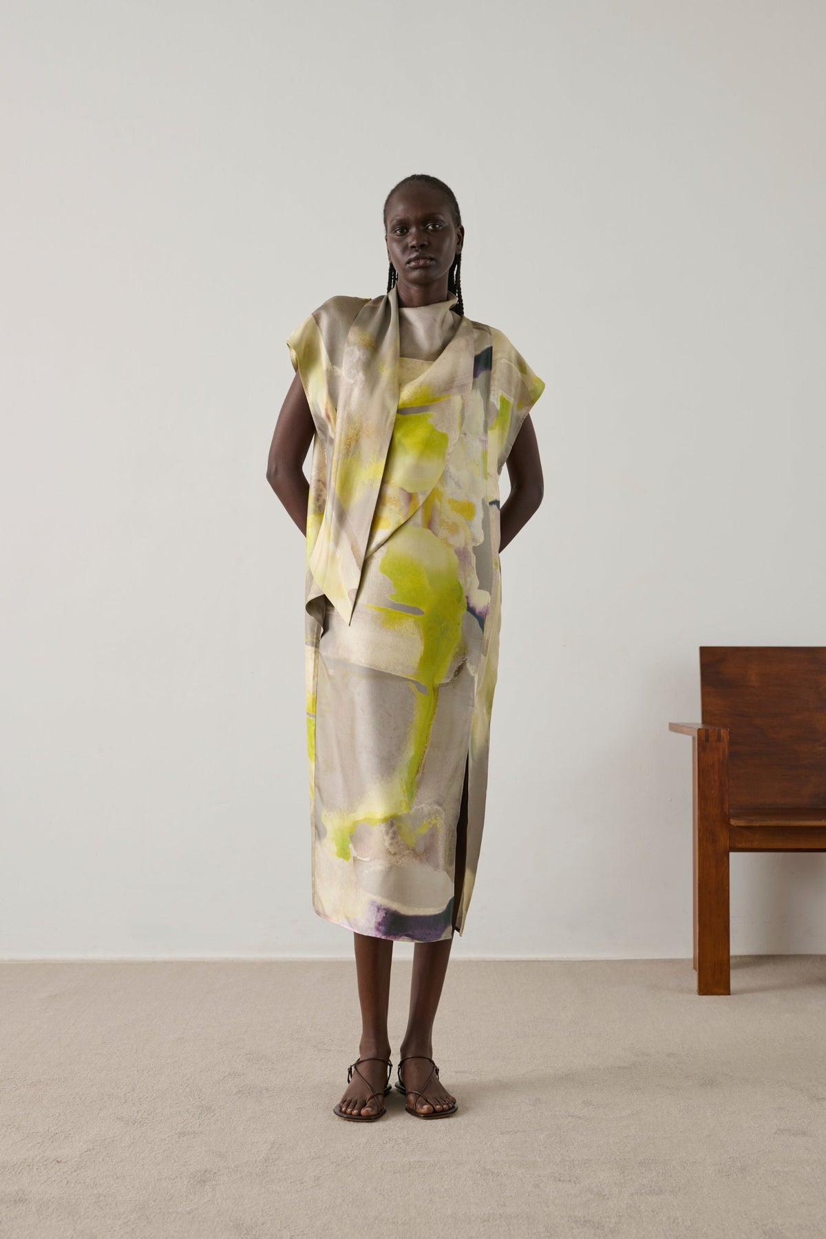 Robe en twill de soie