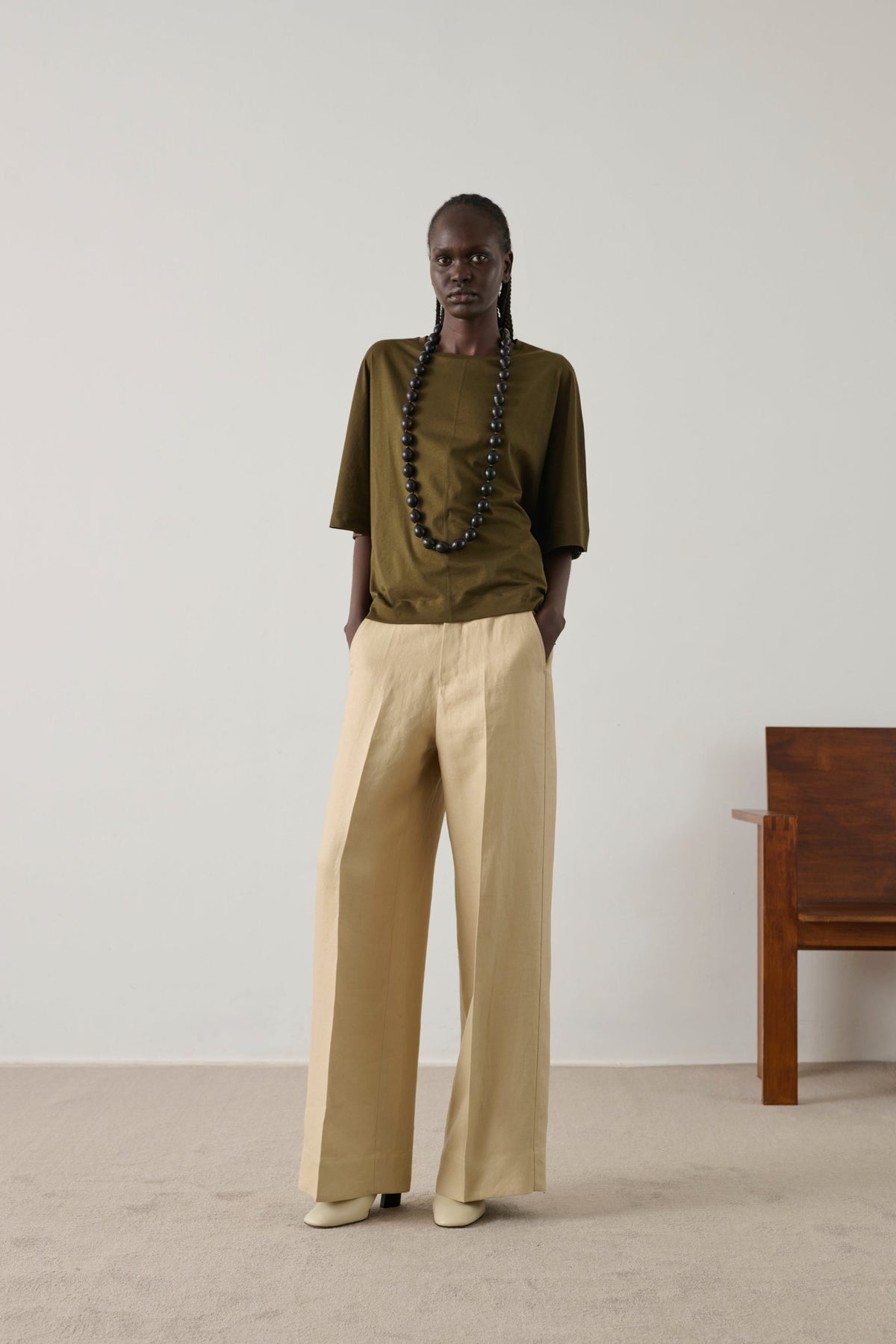 Tee-shirt manches mi-longues en coton