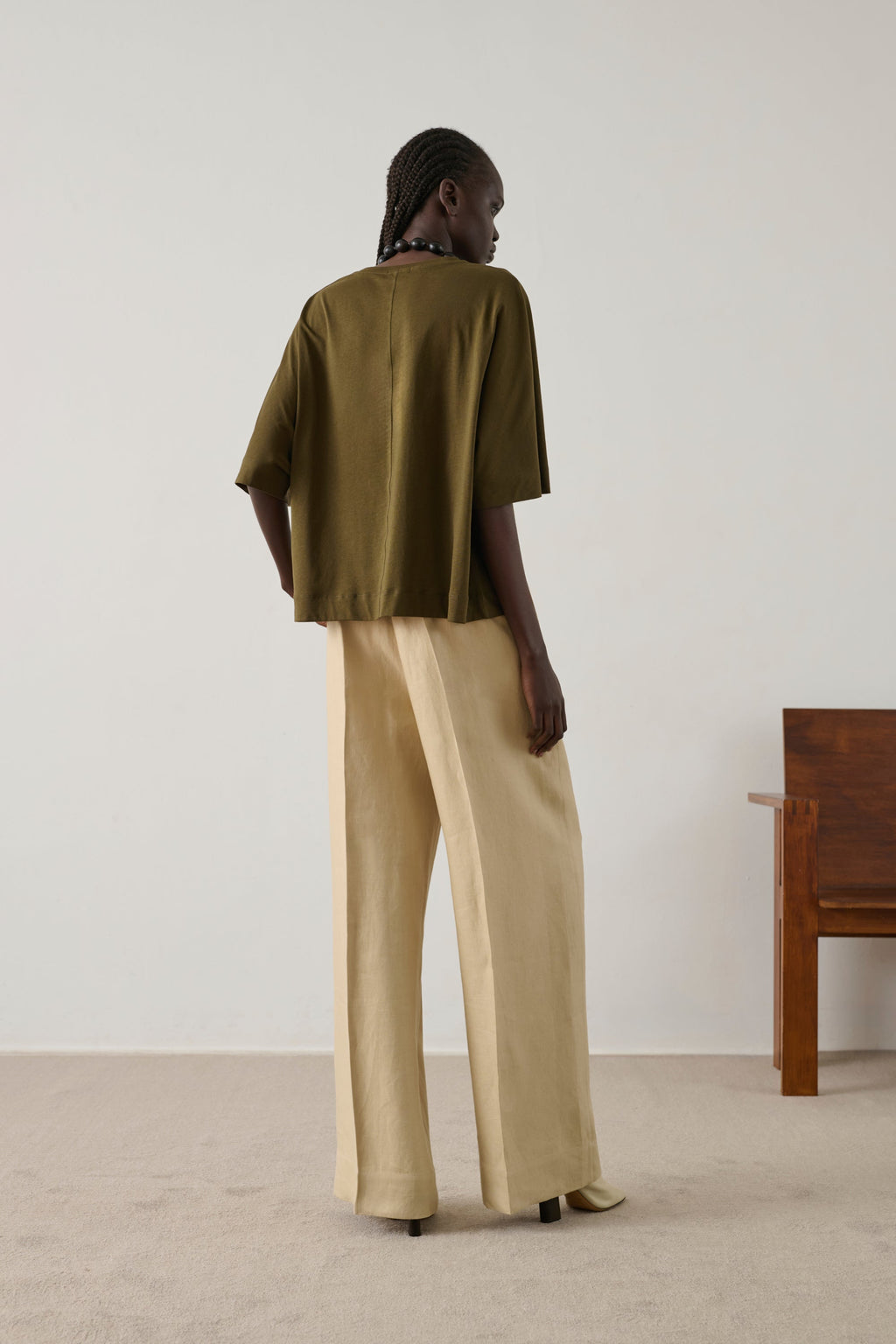 Tee-shirt manches mi-longues en coton