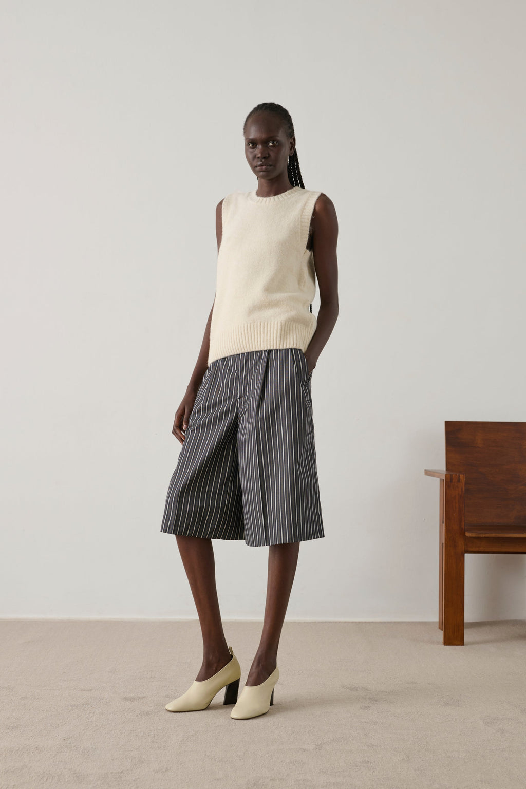 Pull en alpaga et laine