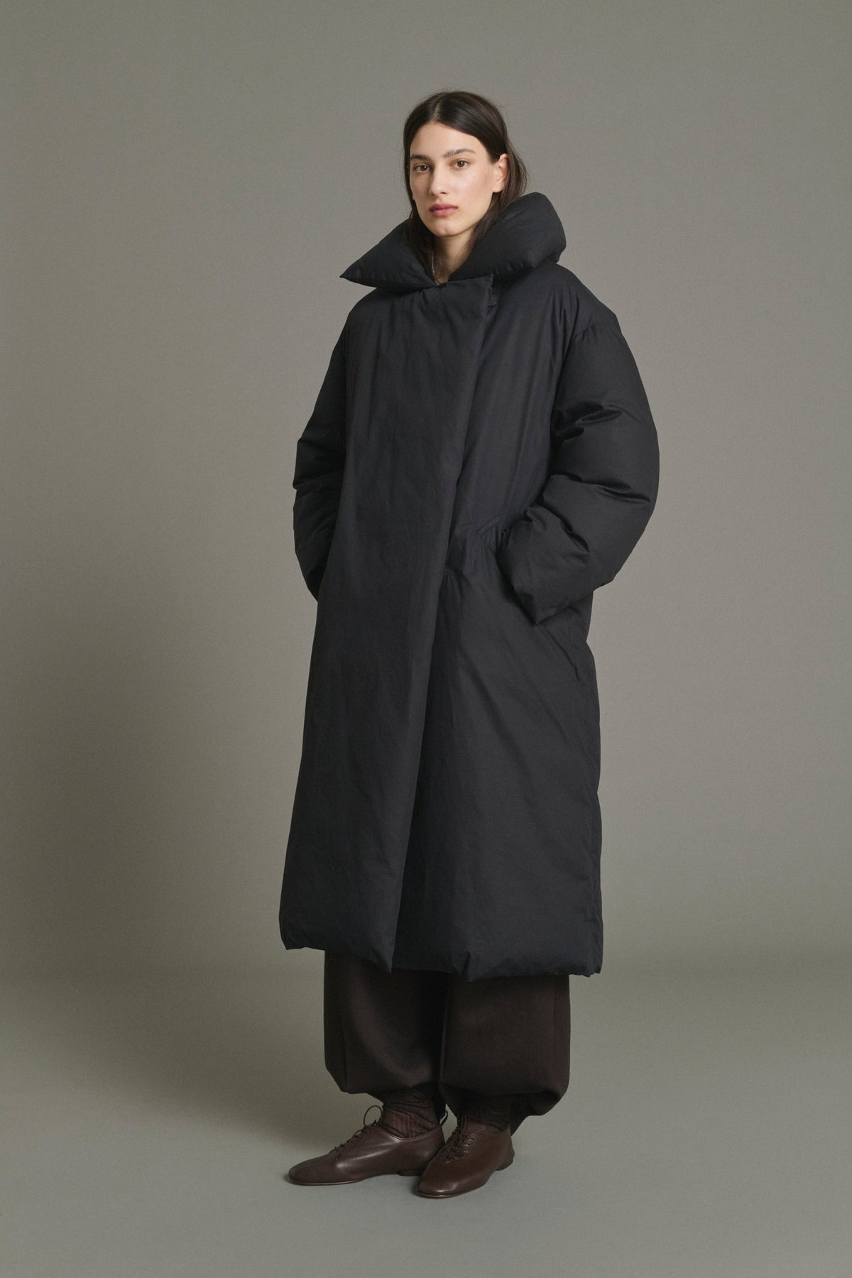 Manteau couette en toile de coton déperlante