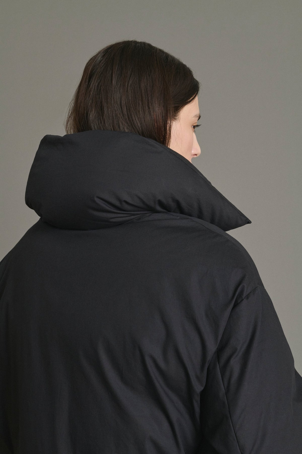 Manteau couette en toile de coton déperlante
