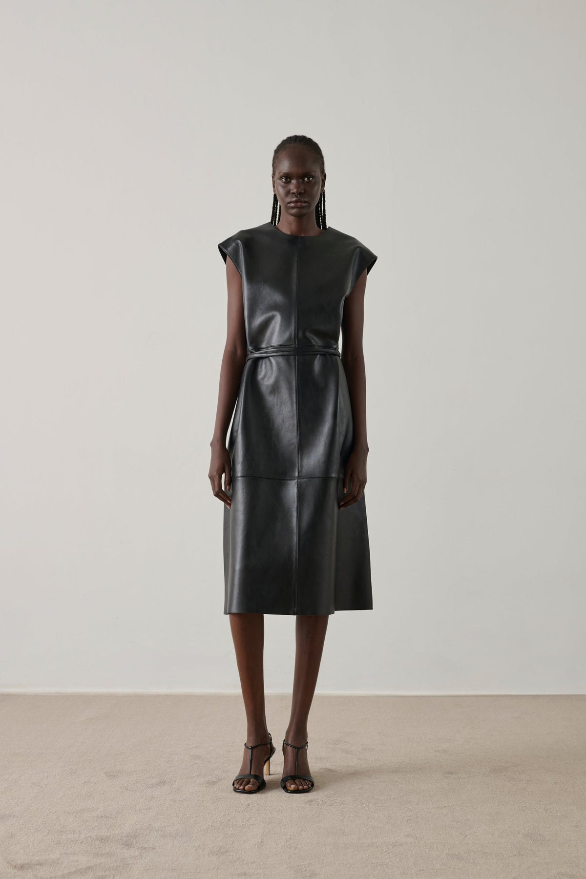 Robe en cuir d'agneau