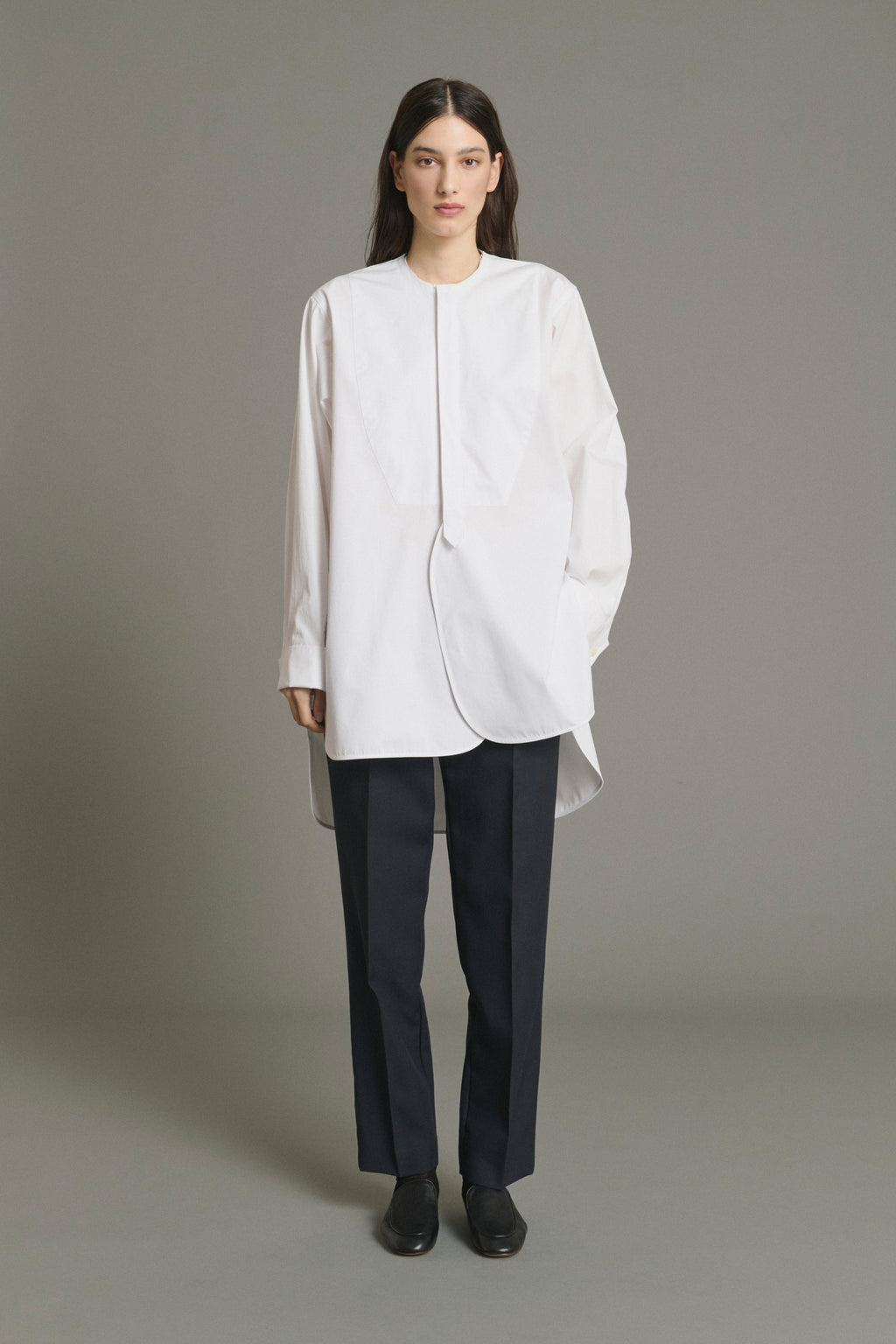 Pantalon de tailleur en toile de laine