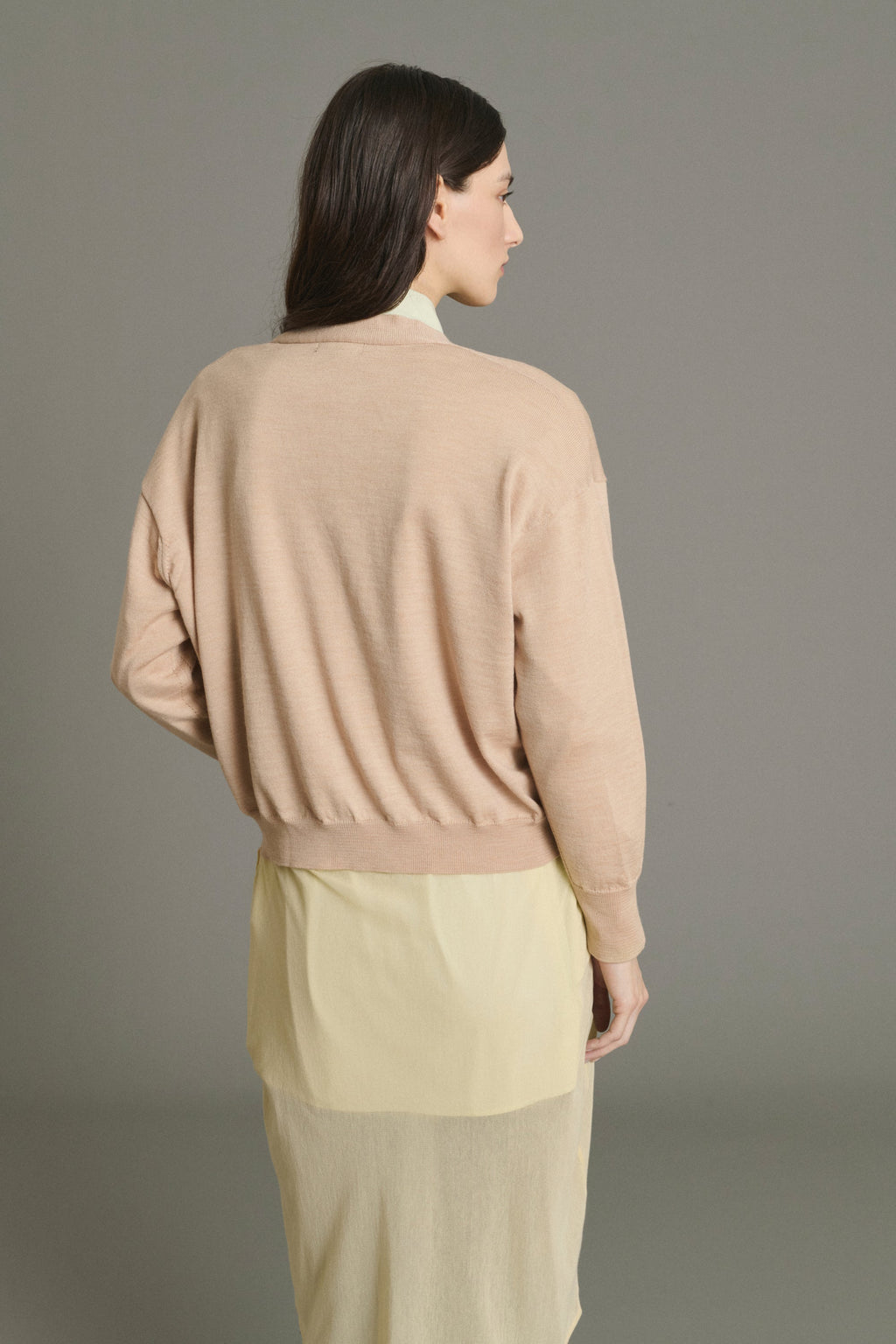 Cardigan en laine mérinos
