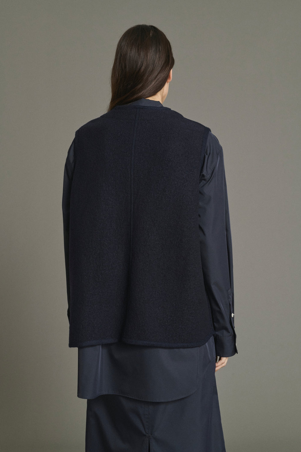 Veste en laine bouillie