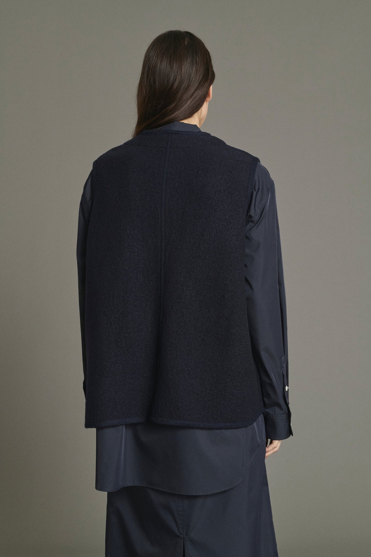 Veste en laine bouillie
