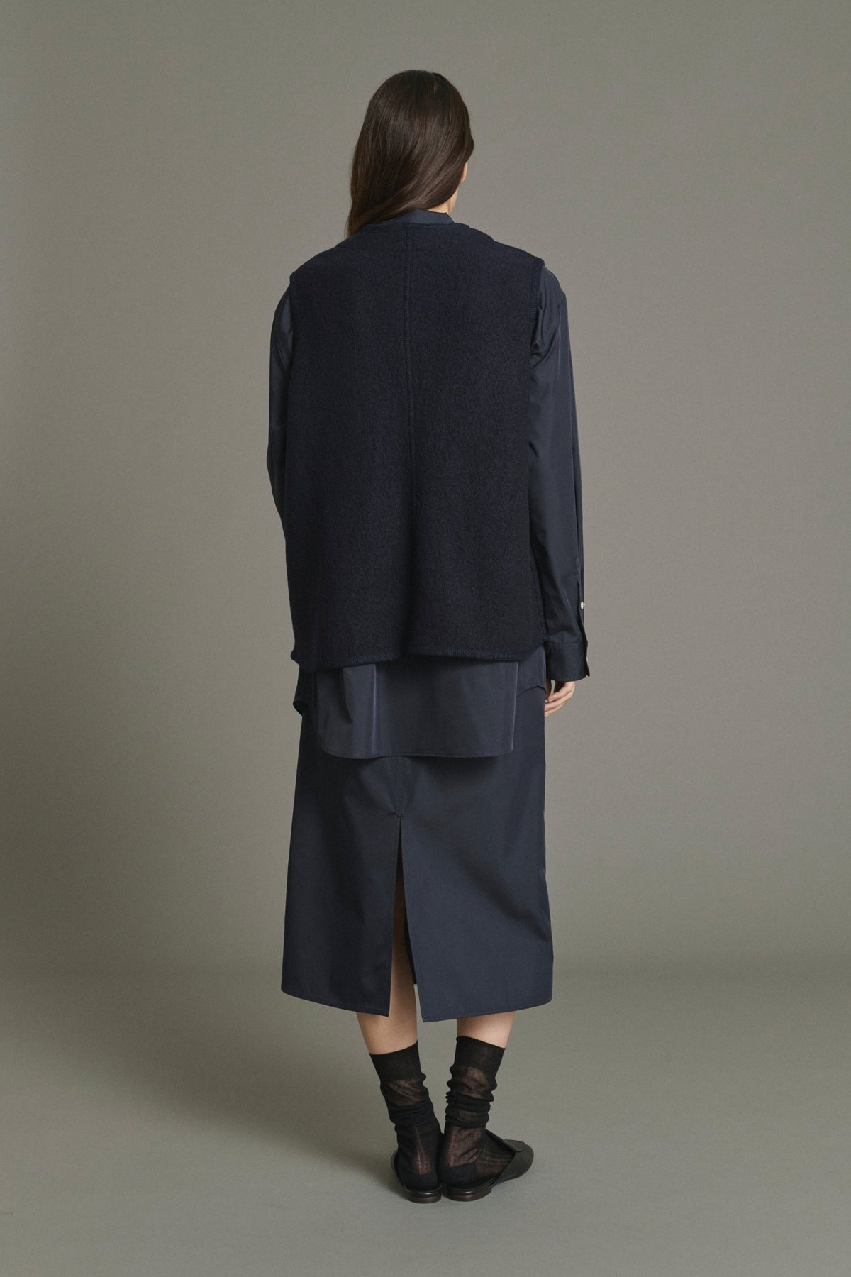 Veste en laine bouillie