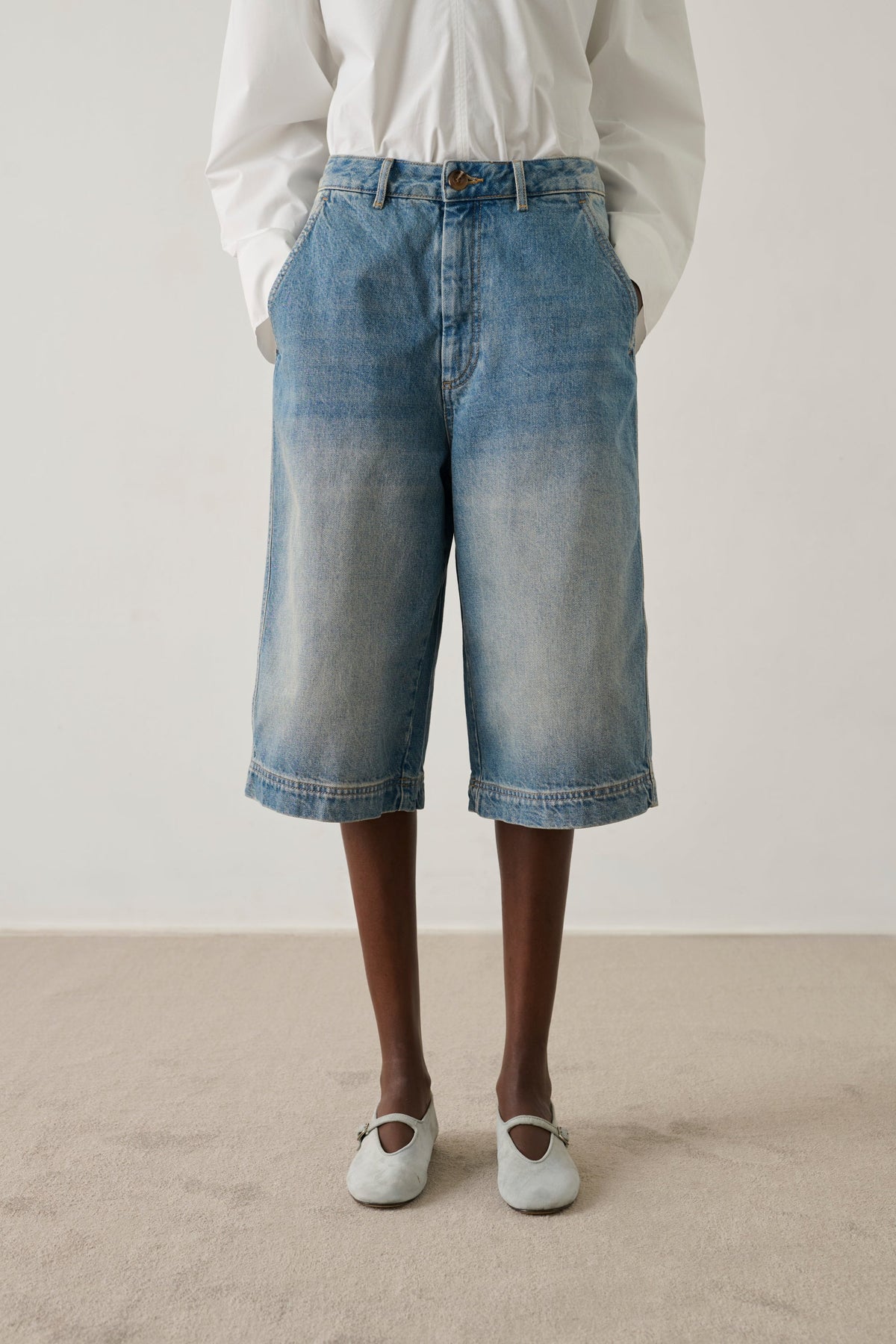 Bermuda en denim