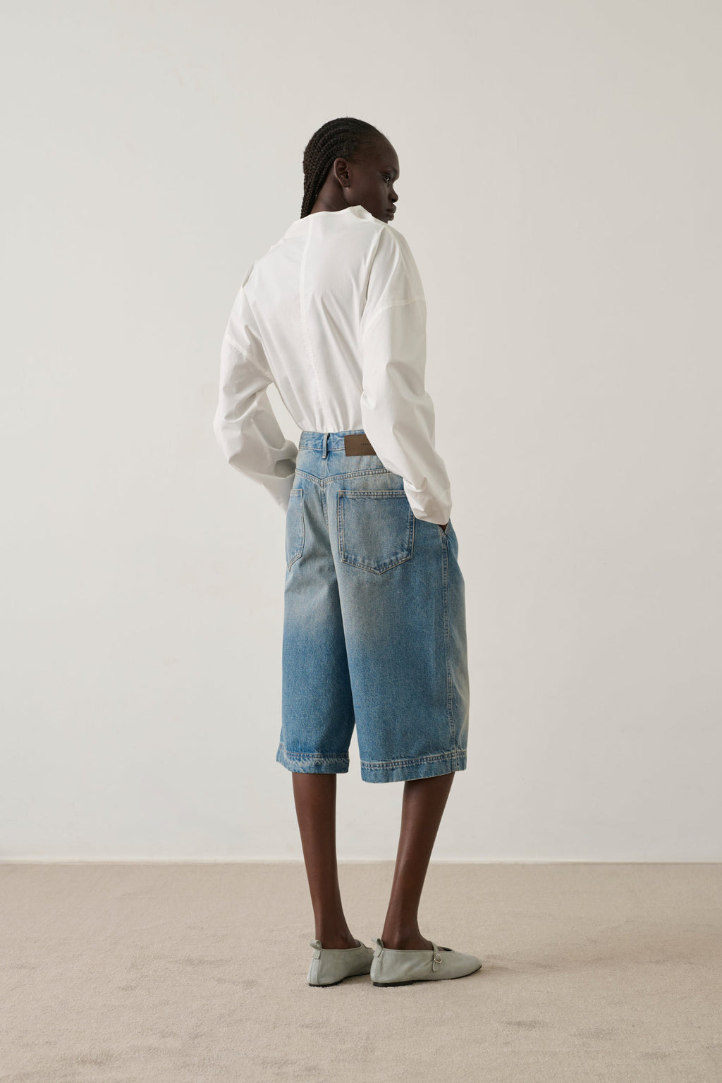 Bermuda en denim