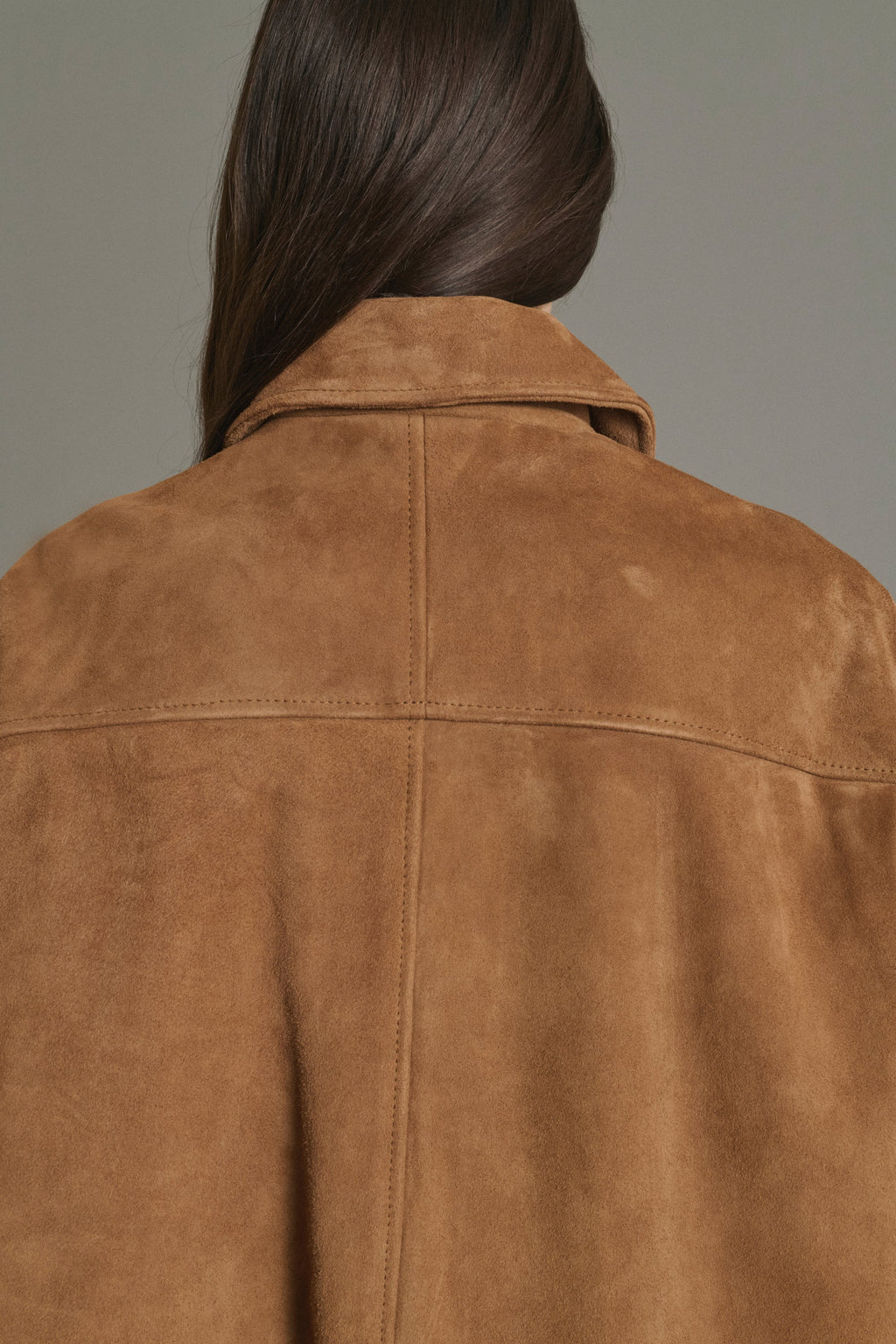 Veste en croûte de cuir