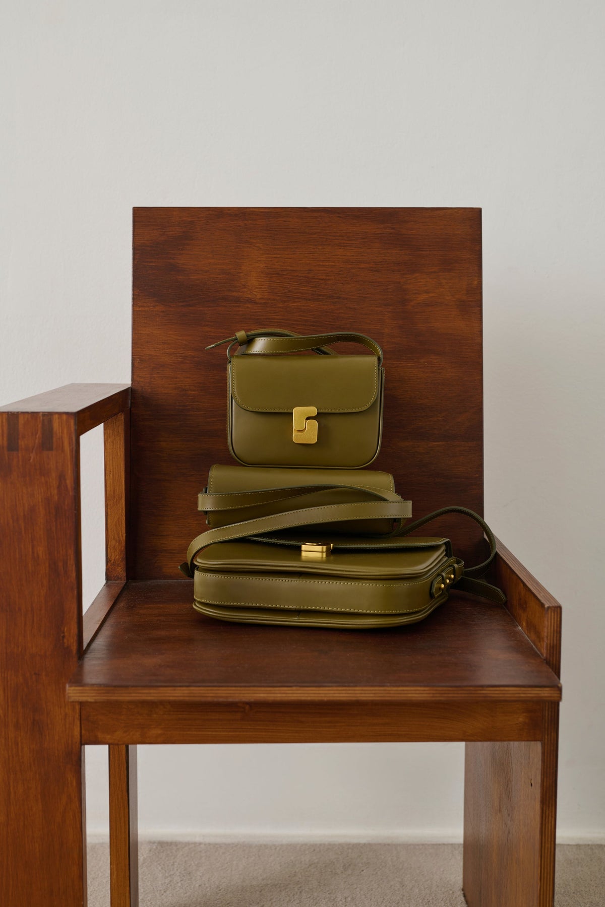 Sac en cuir glacé