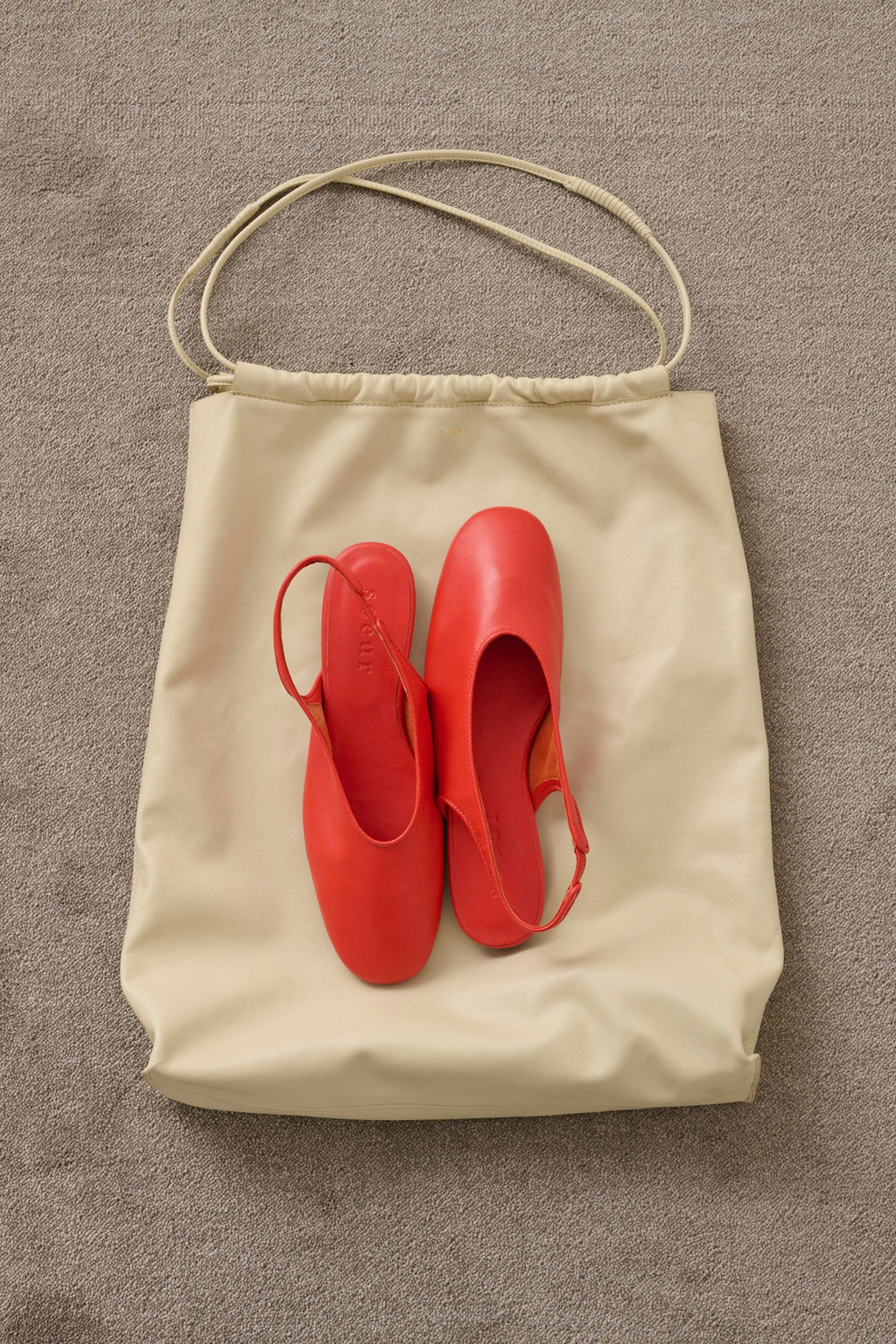Slingbacks en cuir d'agneau souple