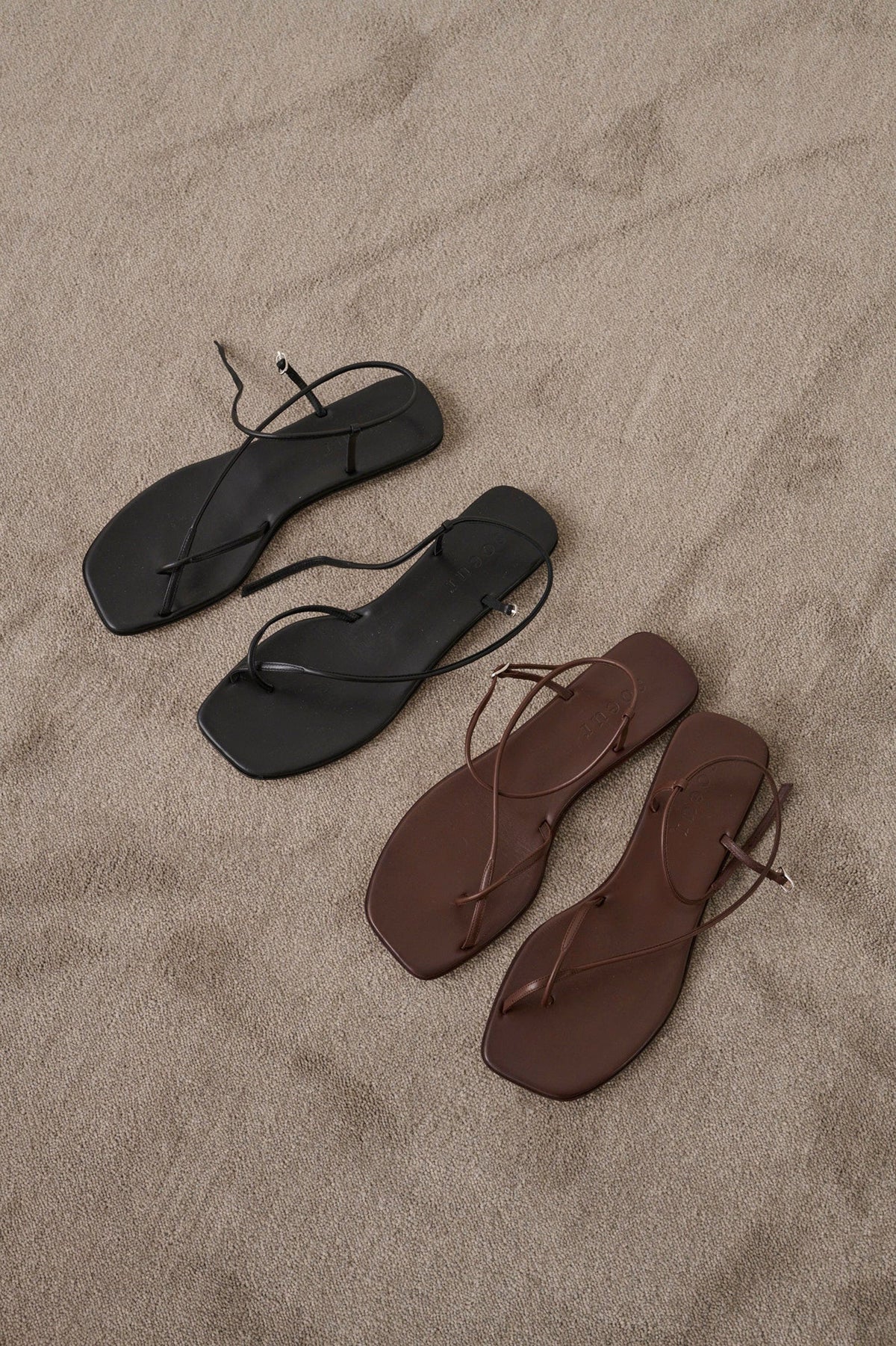 Sandales en cuir