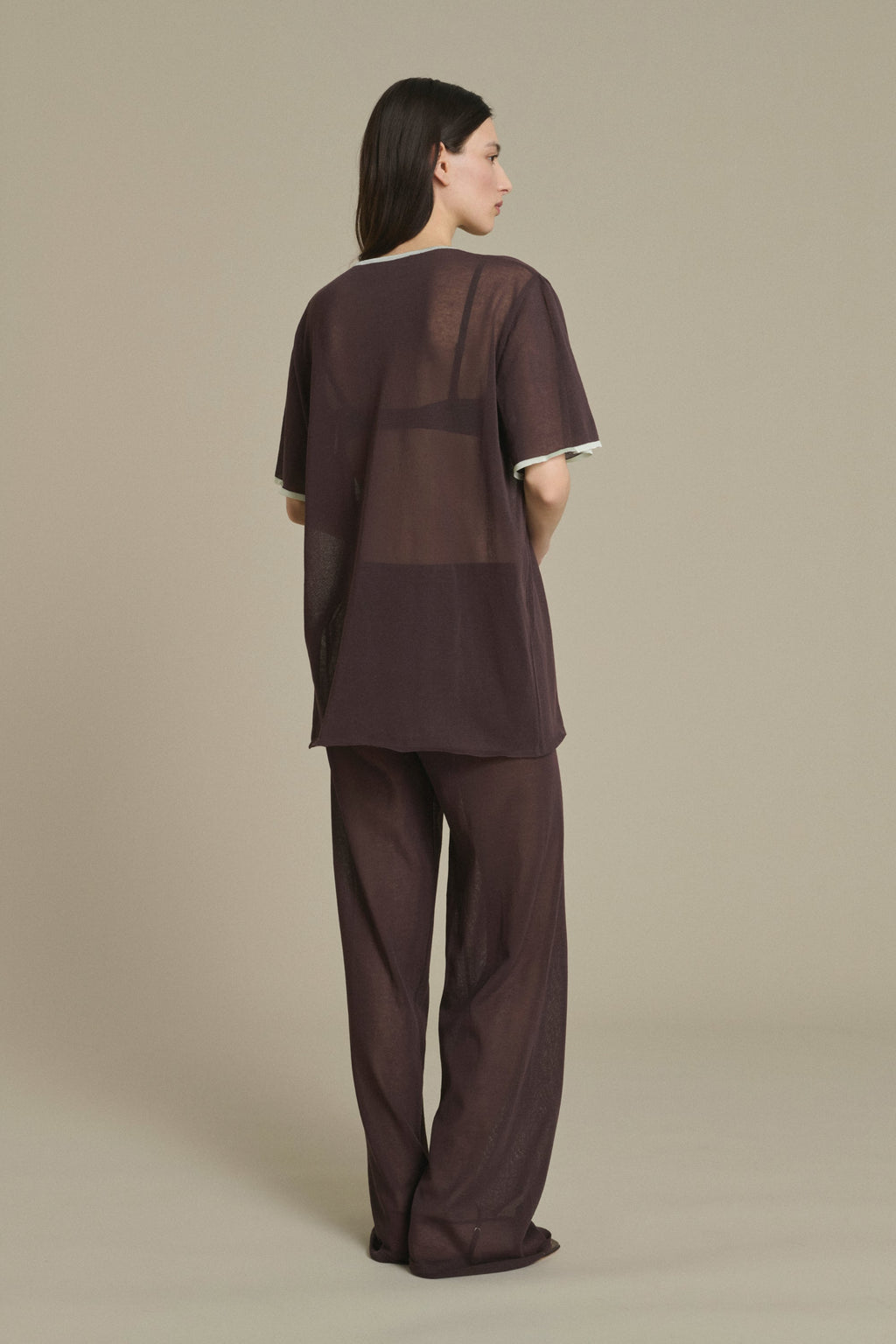 Pantalon en maille loose