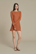 Robe courte mini évasée