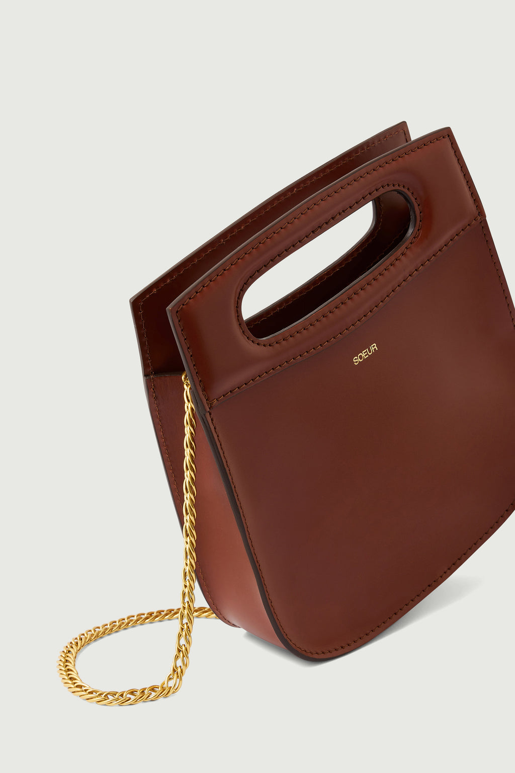 Sac en cuir glacé