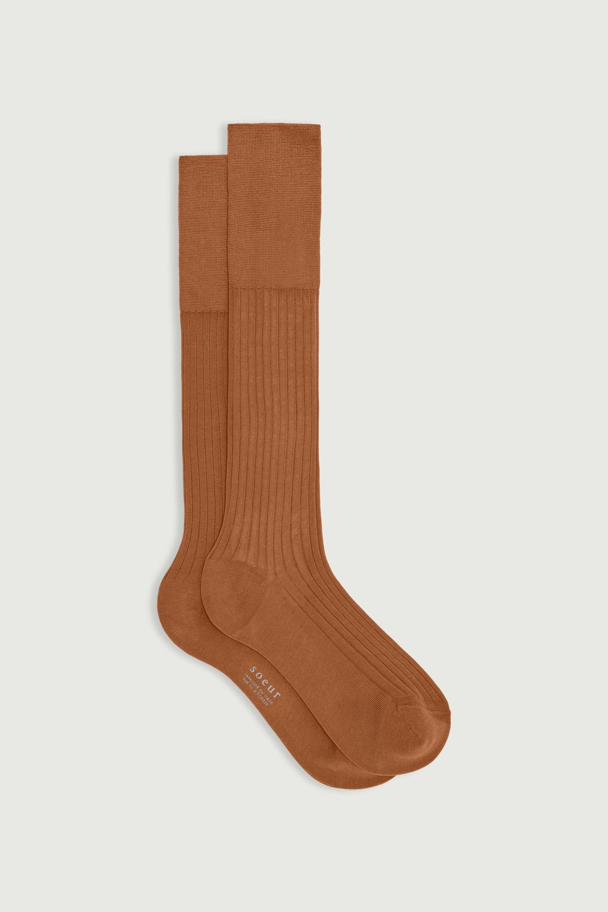 Chaussettes à côtes en fil d'Écosse