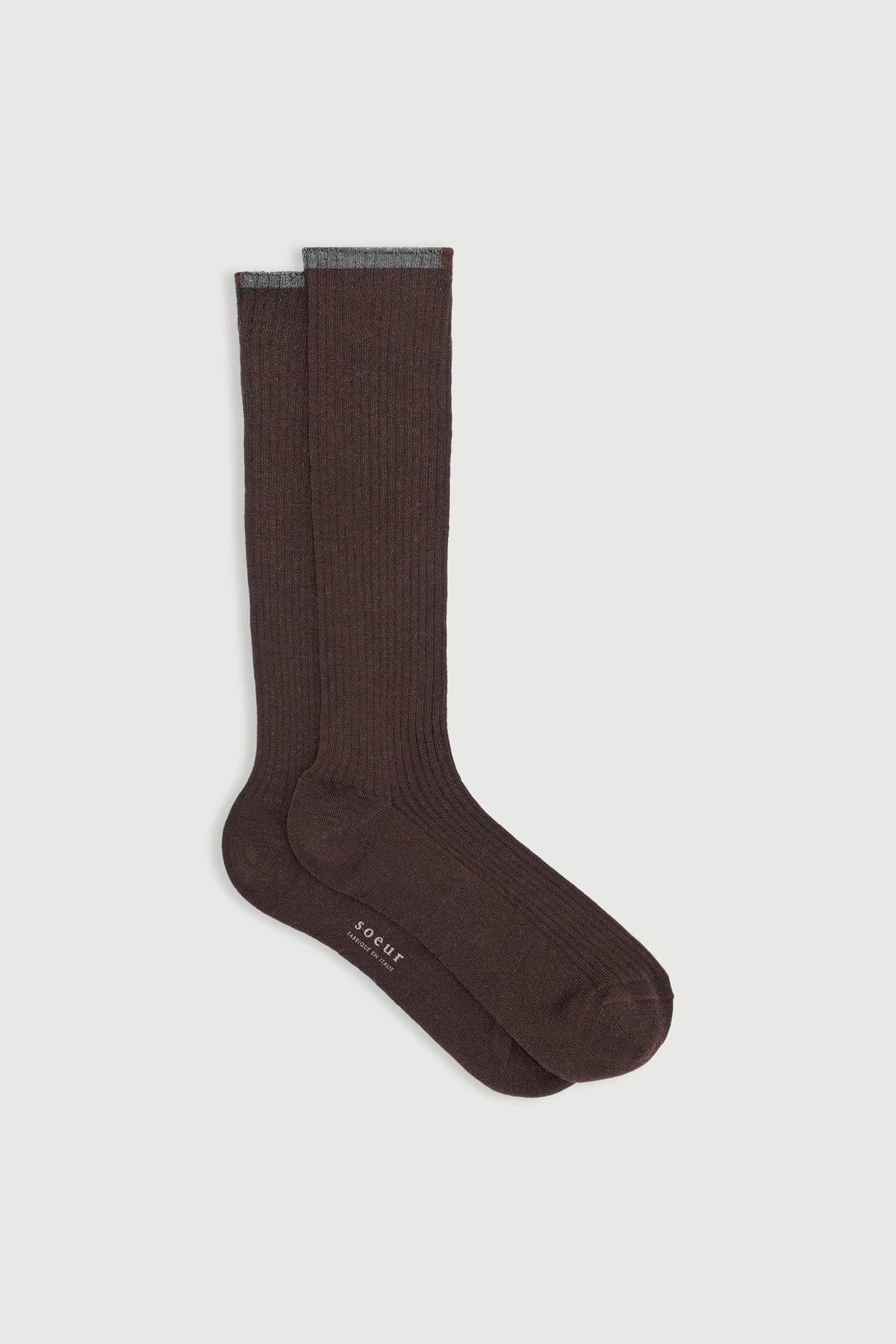 Chaussettes à liseré en laine