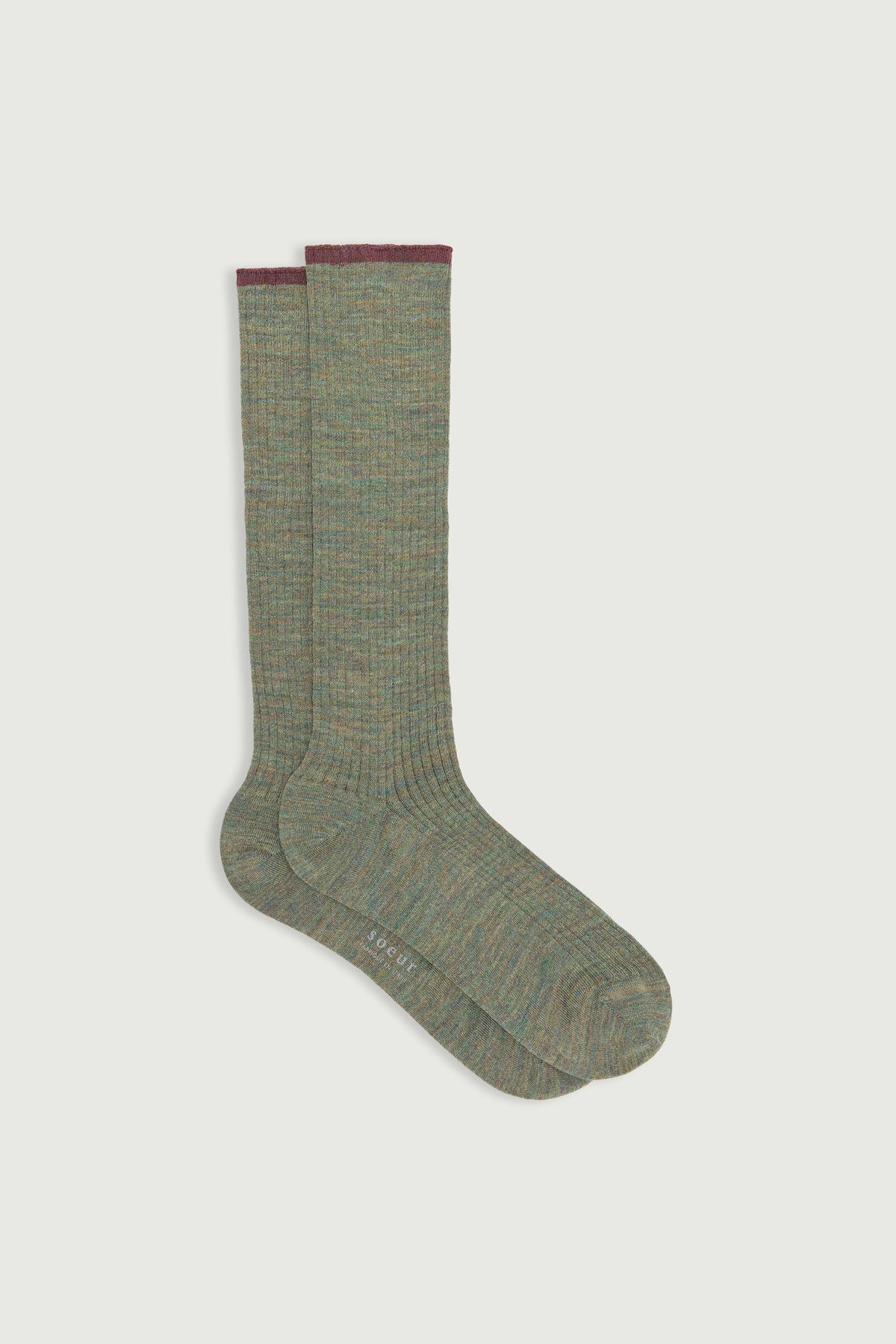 Chaussettes à liseré en laine