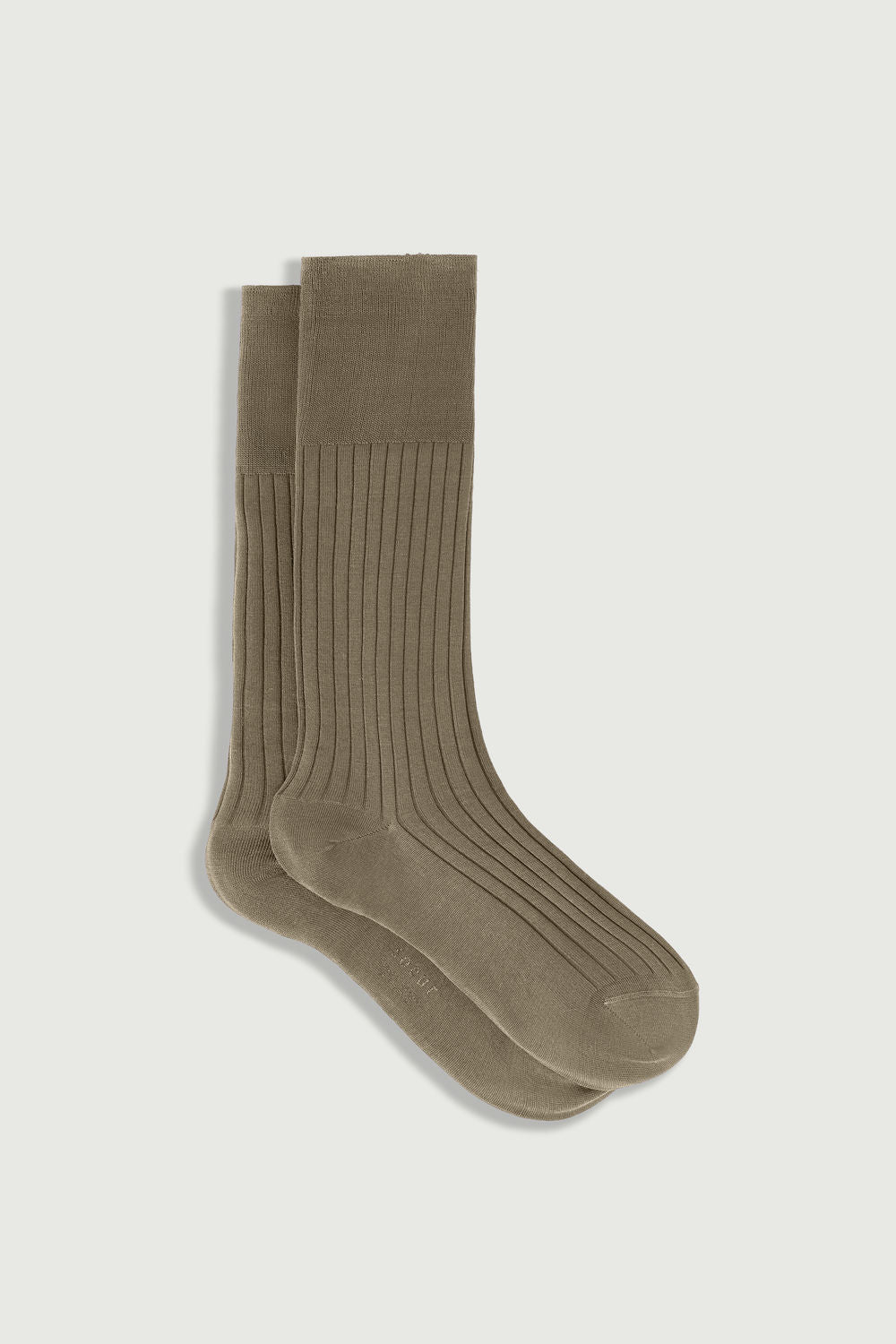 Chaussettes à côtes en fil d'Écosse