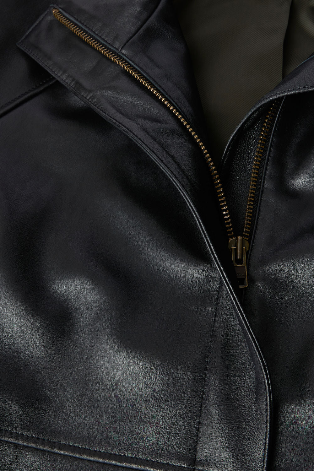 Veste en cuir souple