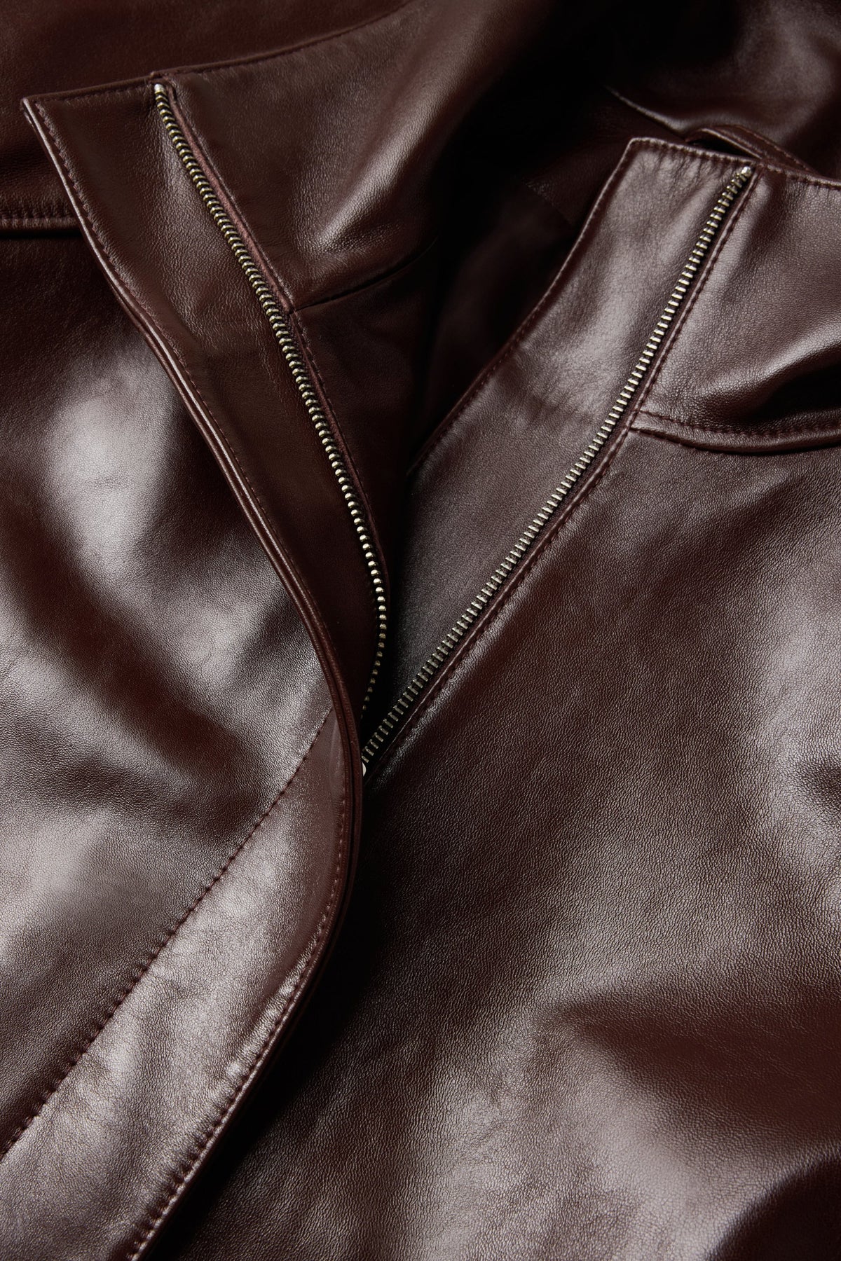 Veste en cuir souple